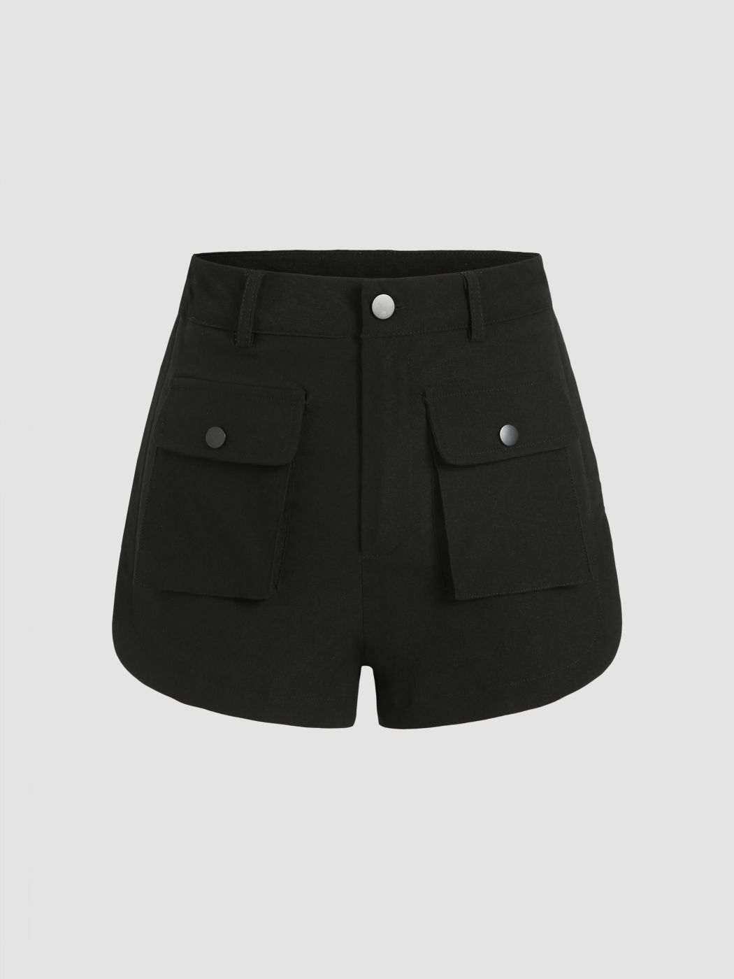 Solid Cargo-Shorts