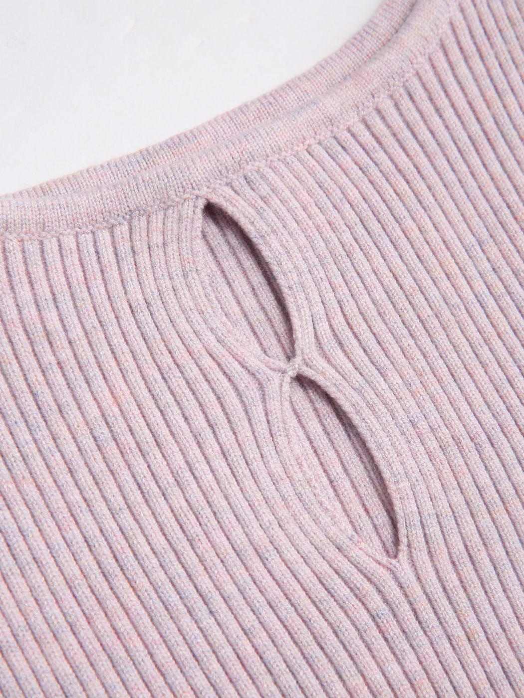 Rib Knit Hollow Tank Cider