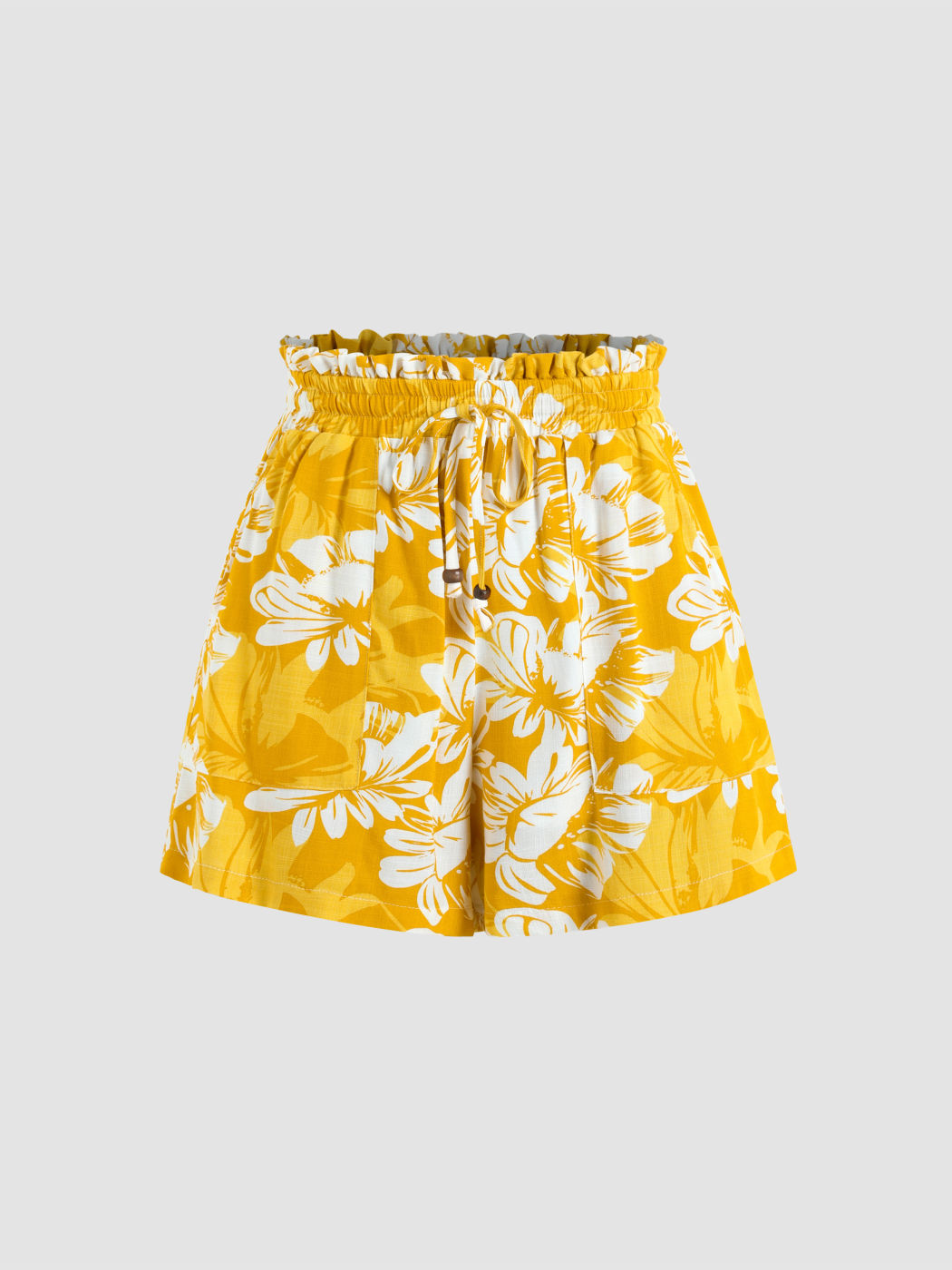 Geblümte Shorts mit elastischer Taille