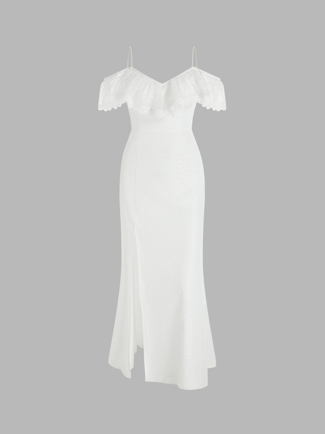 Spitze-Maxi-Meerjungfrau-Kleid
