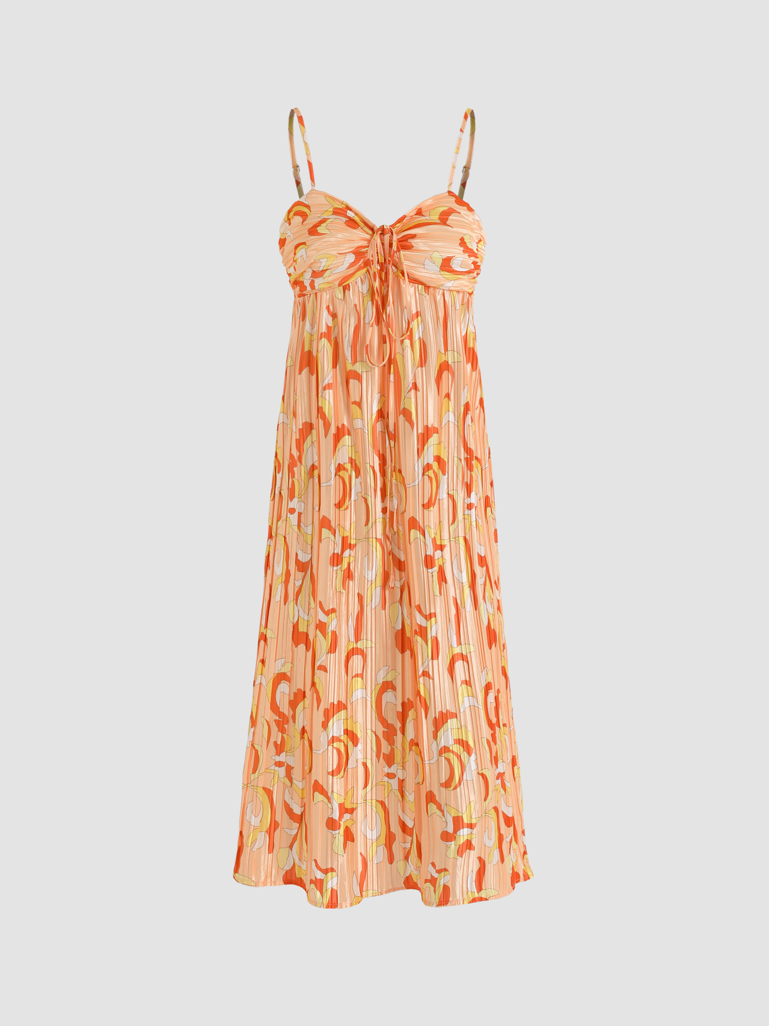 Robe Fleurie Plissée avec Nœud - Cider
