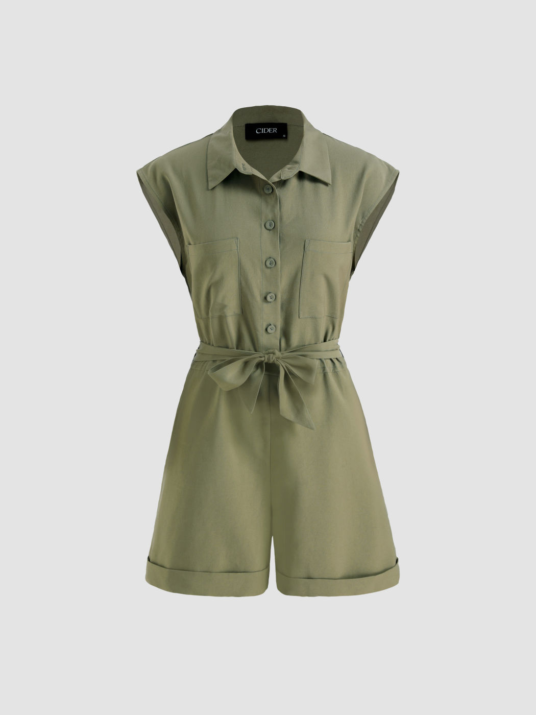 Solidr Playsuit mit Knöpfen