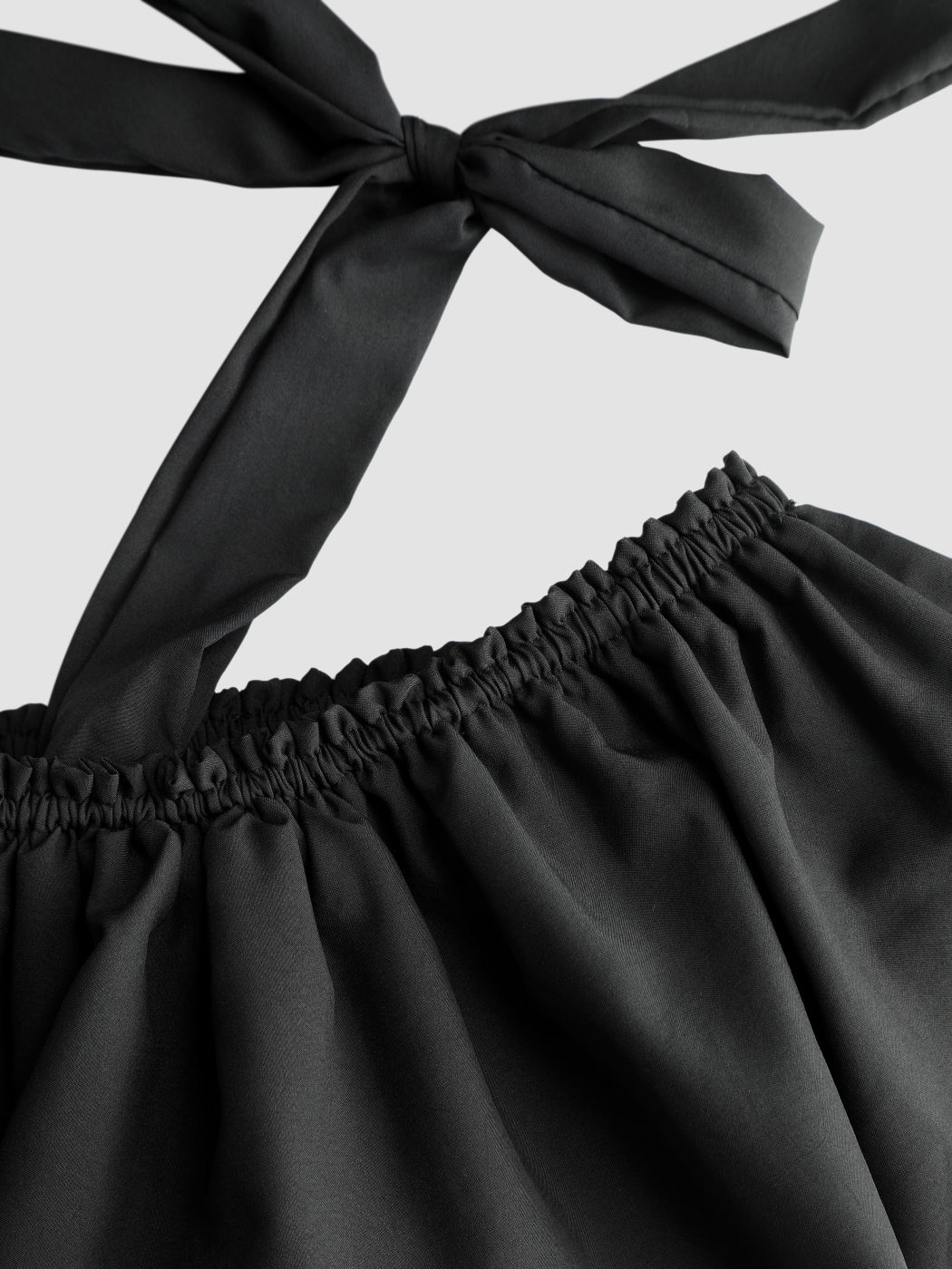 Knit Rib Ruffle Cold Shoulder Mini Dress