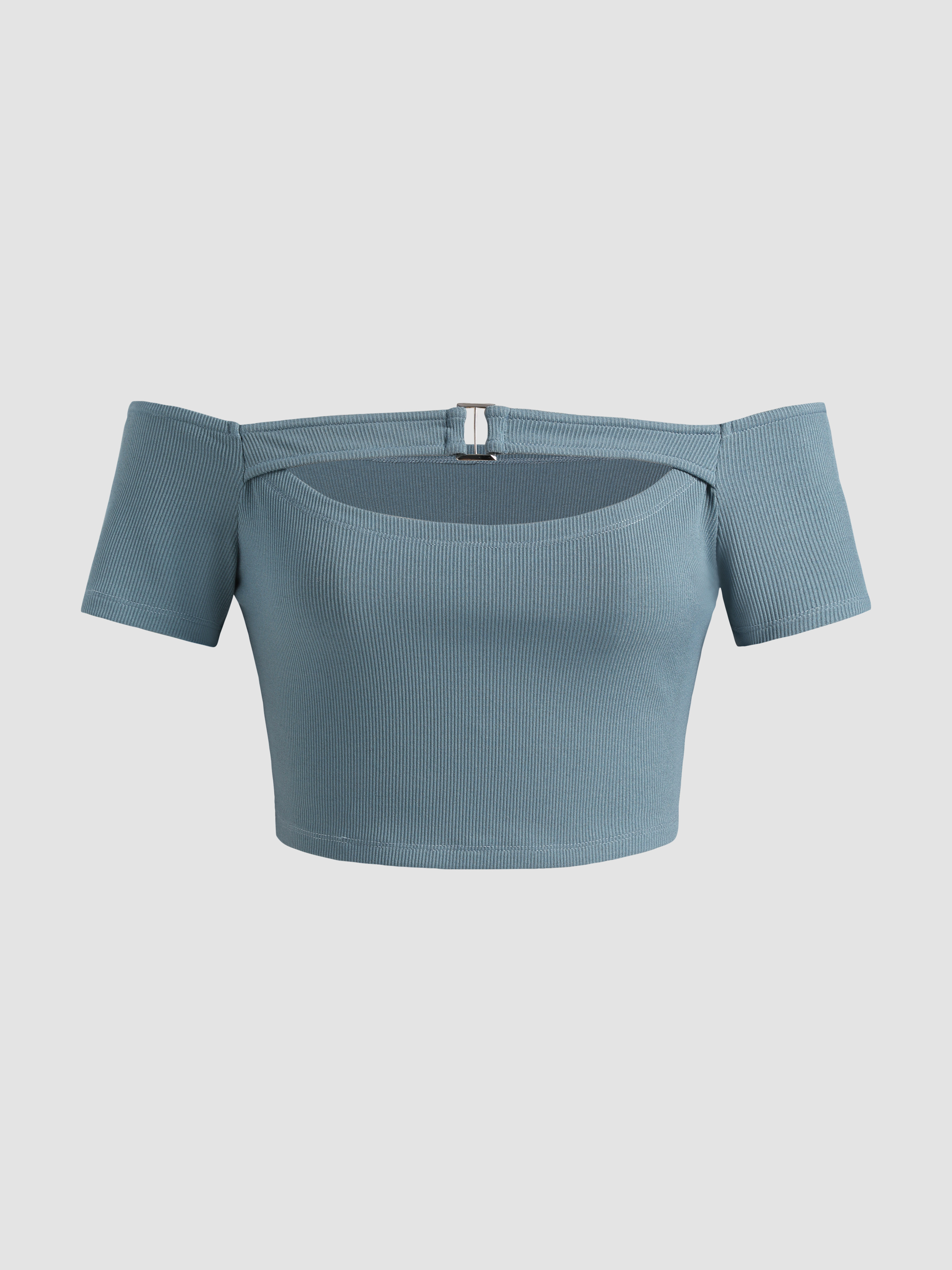 Cut Out Off Shoulder Top - Cider