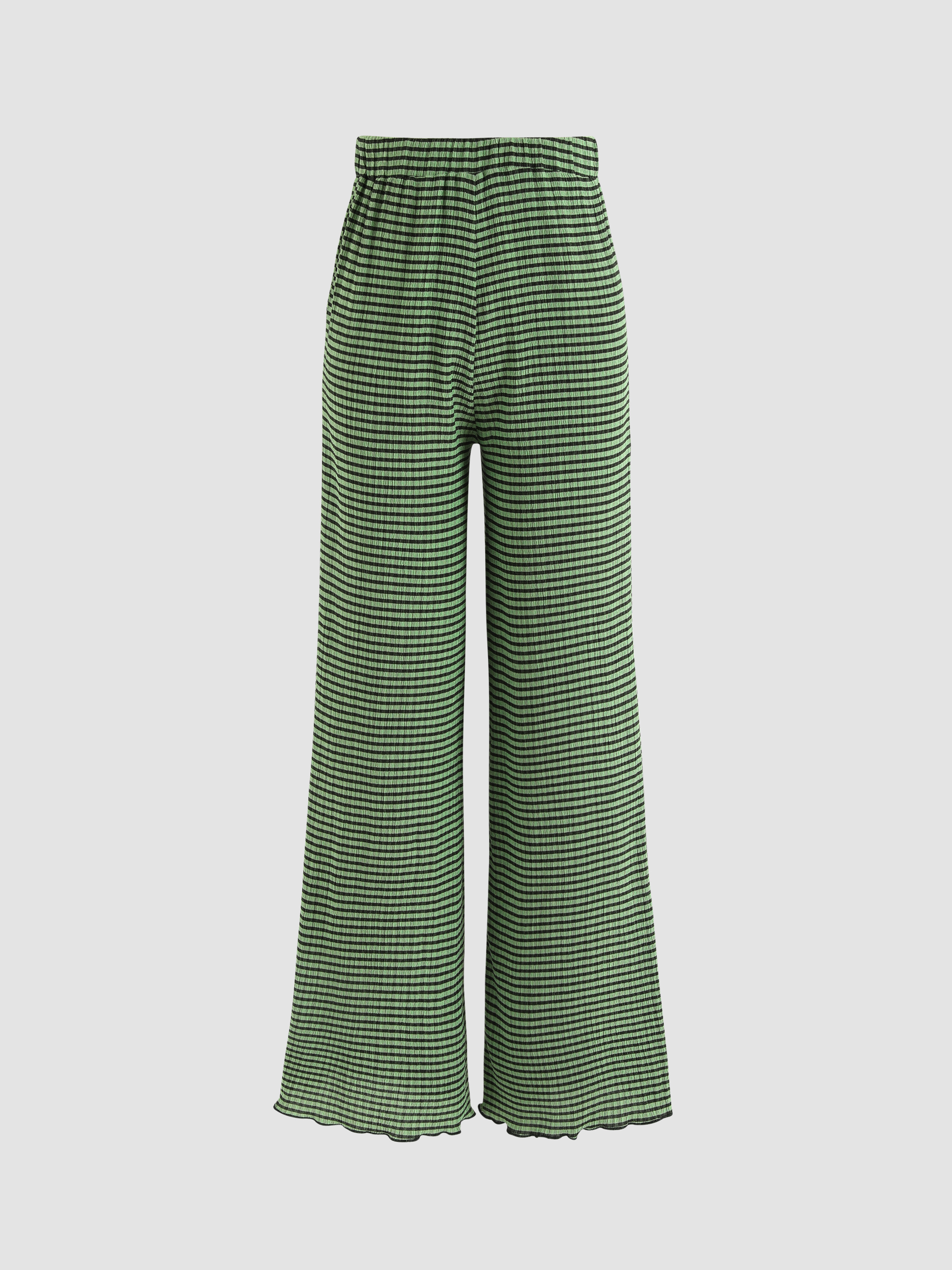 Texture Stripe Trousers Cider