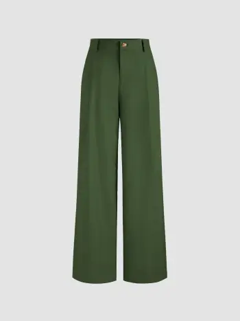 Pantaloni dritti a vita media