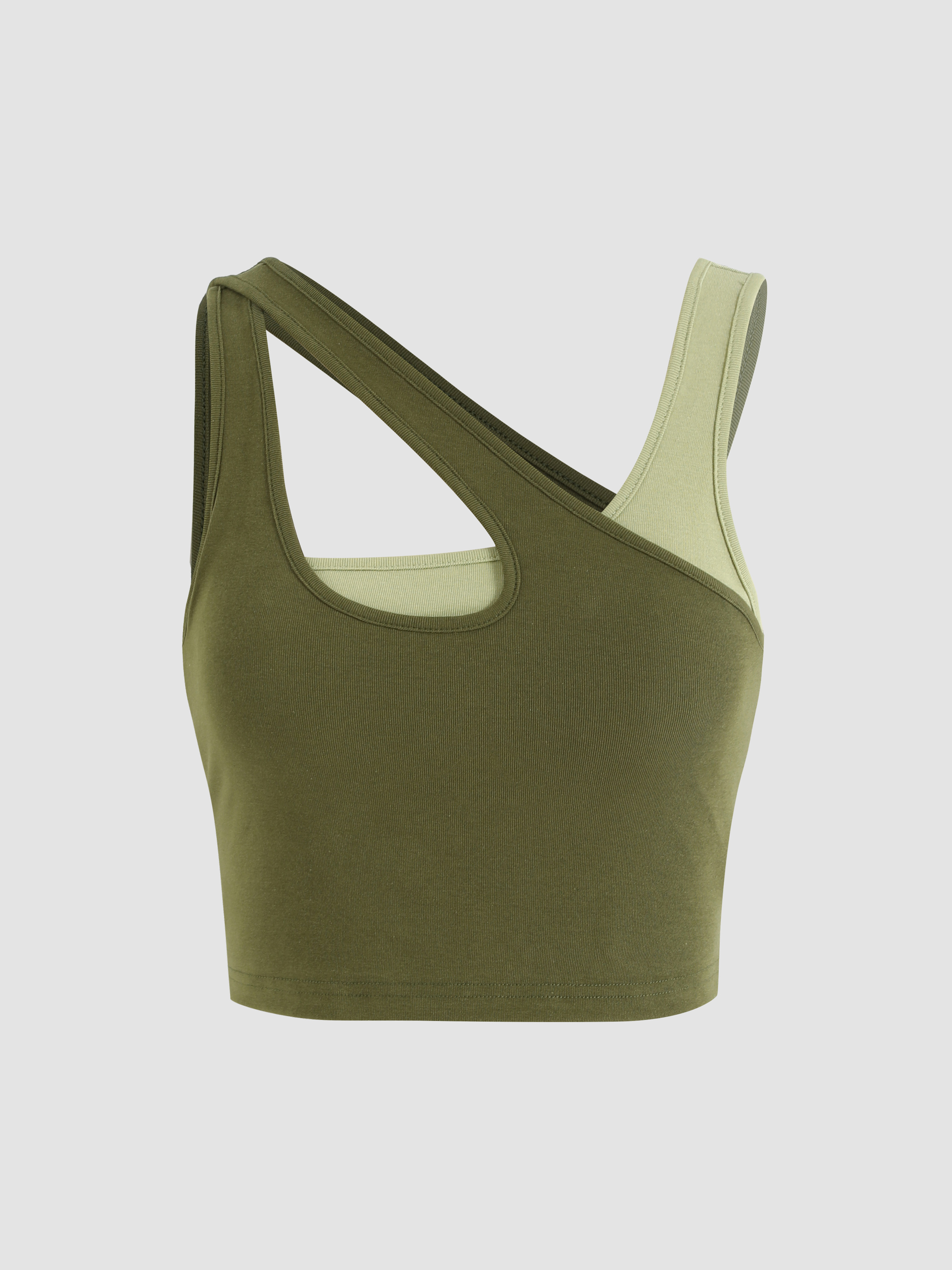 Two Tone Tank Top For Daily Casual Vacation