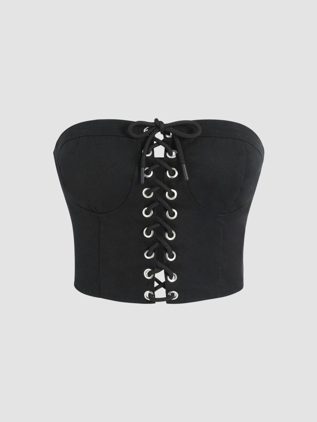 Lace Up Tube Top