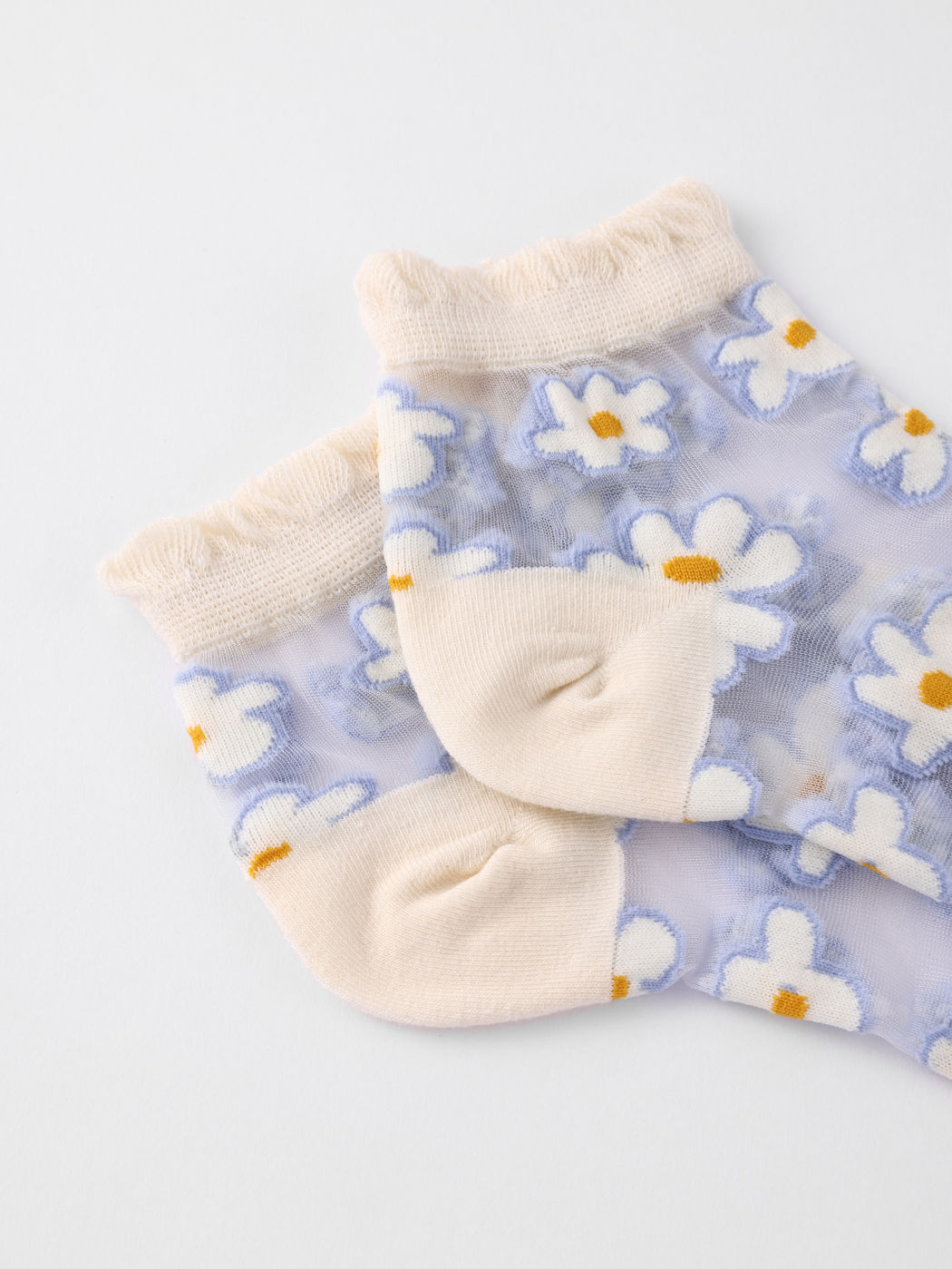 Floral Mesh Colorful Socks