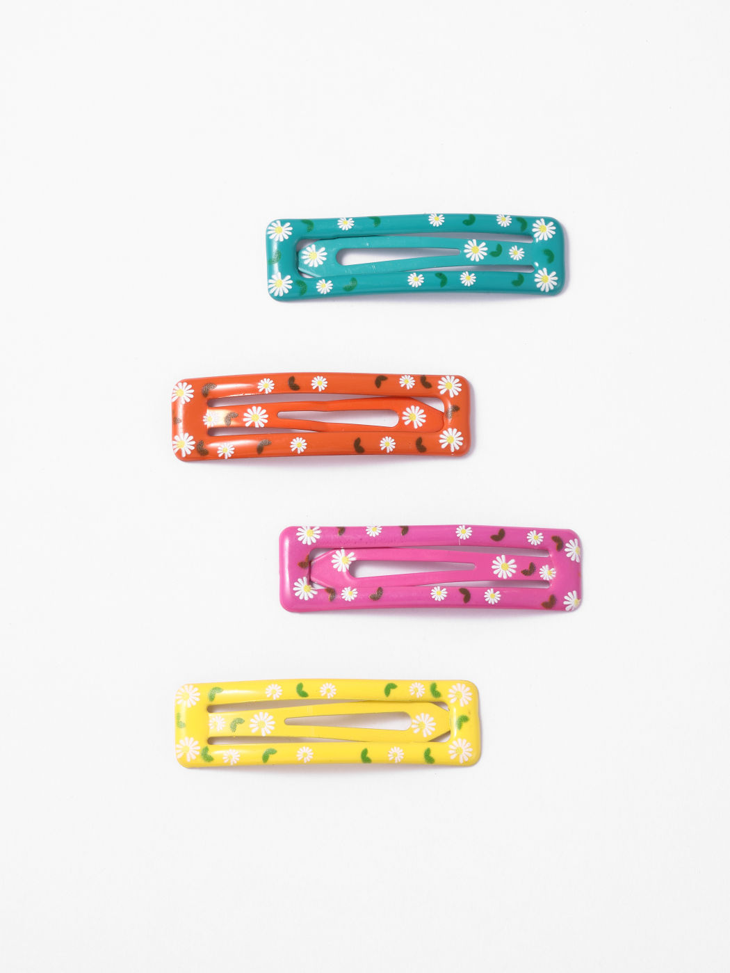 4pcs bunte Blumenhaarspange