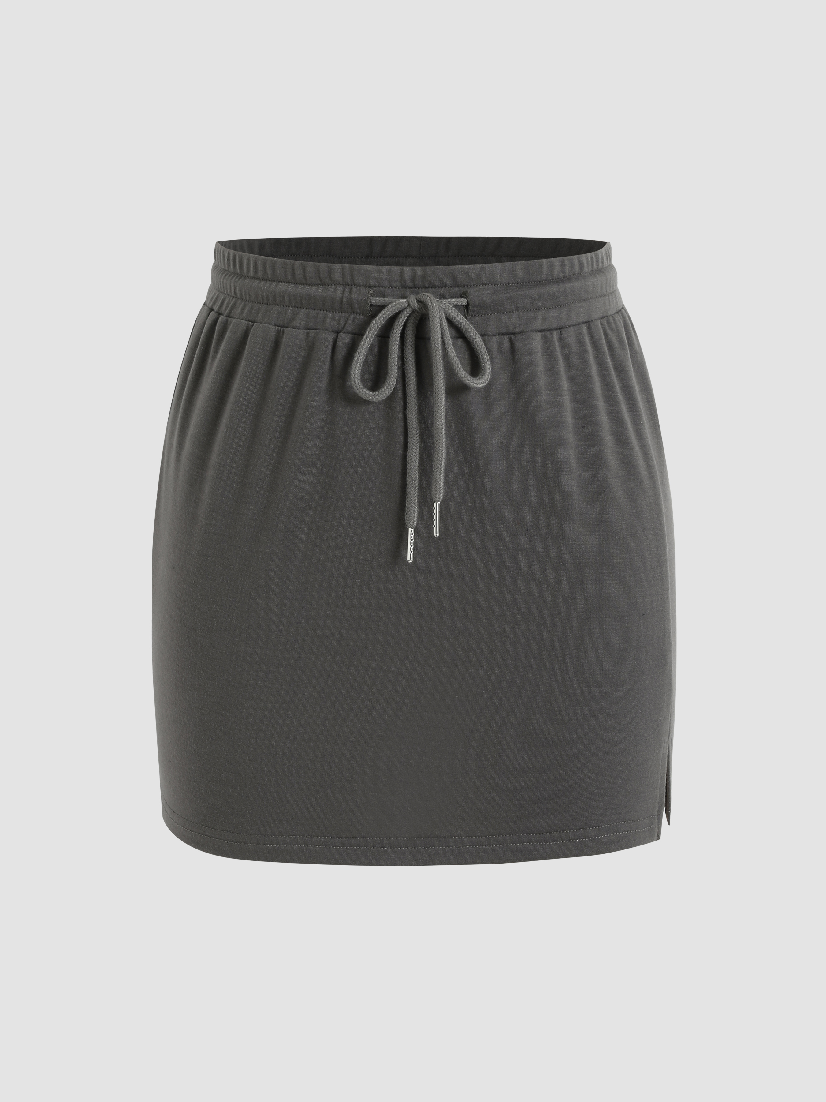 Drawstring clearance sweat skirt