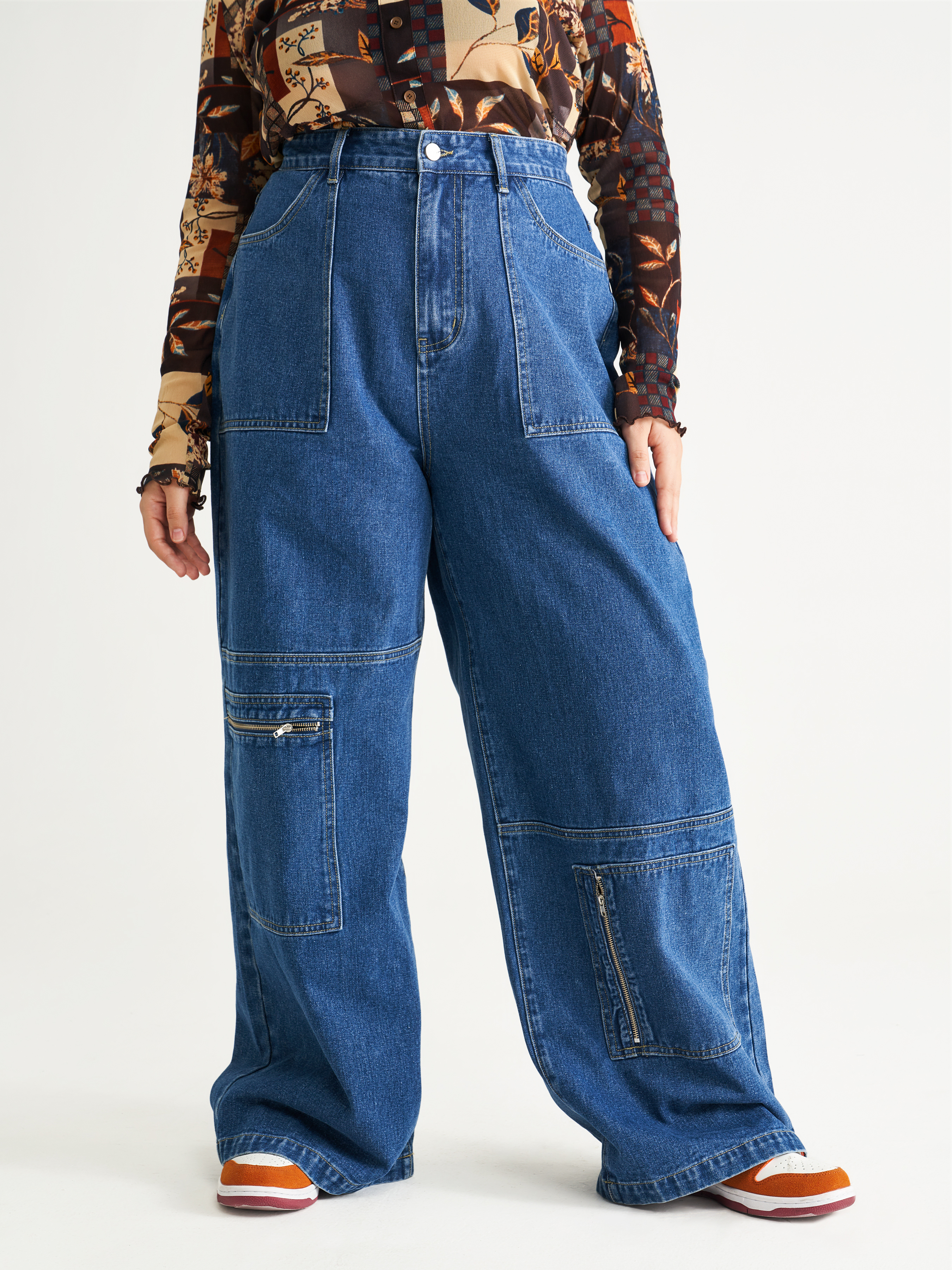 don't you worry wide leg carpenter jeans