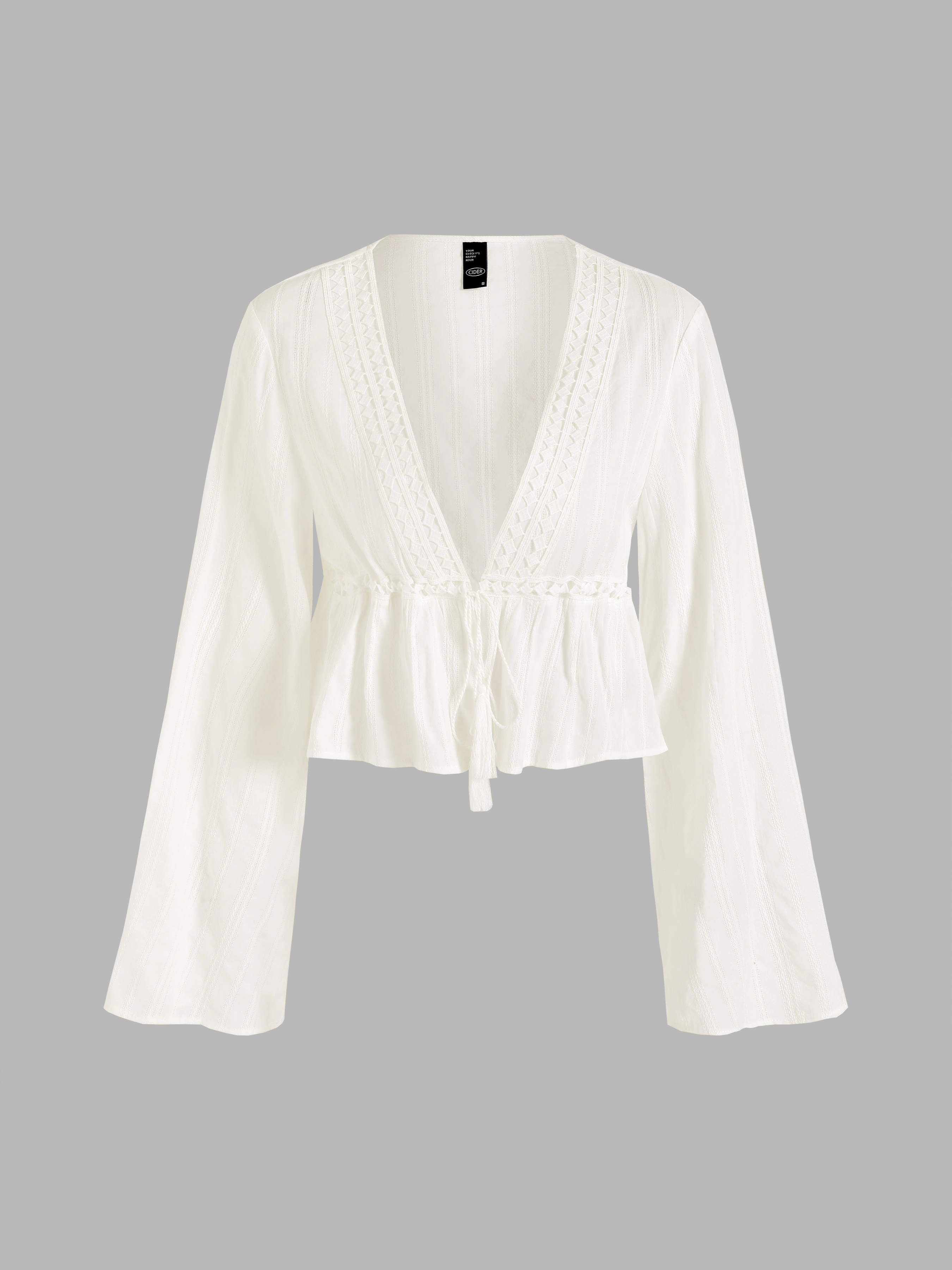 Summer Dream Lace Crop Shirt Cider