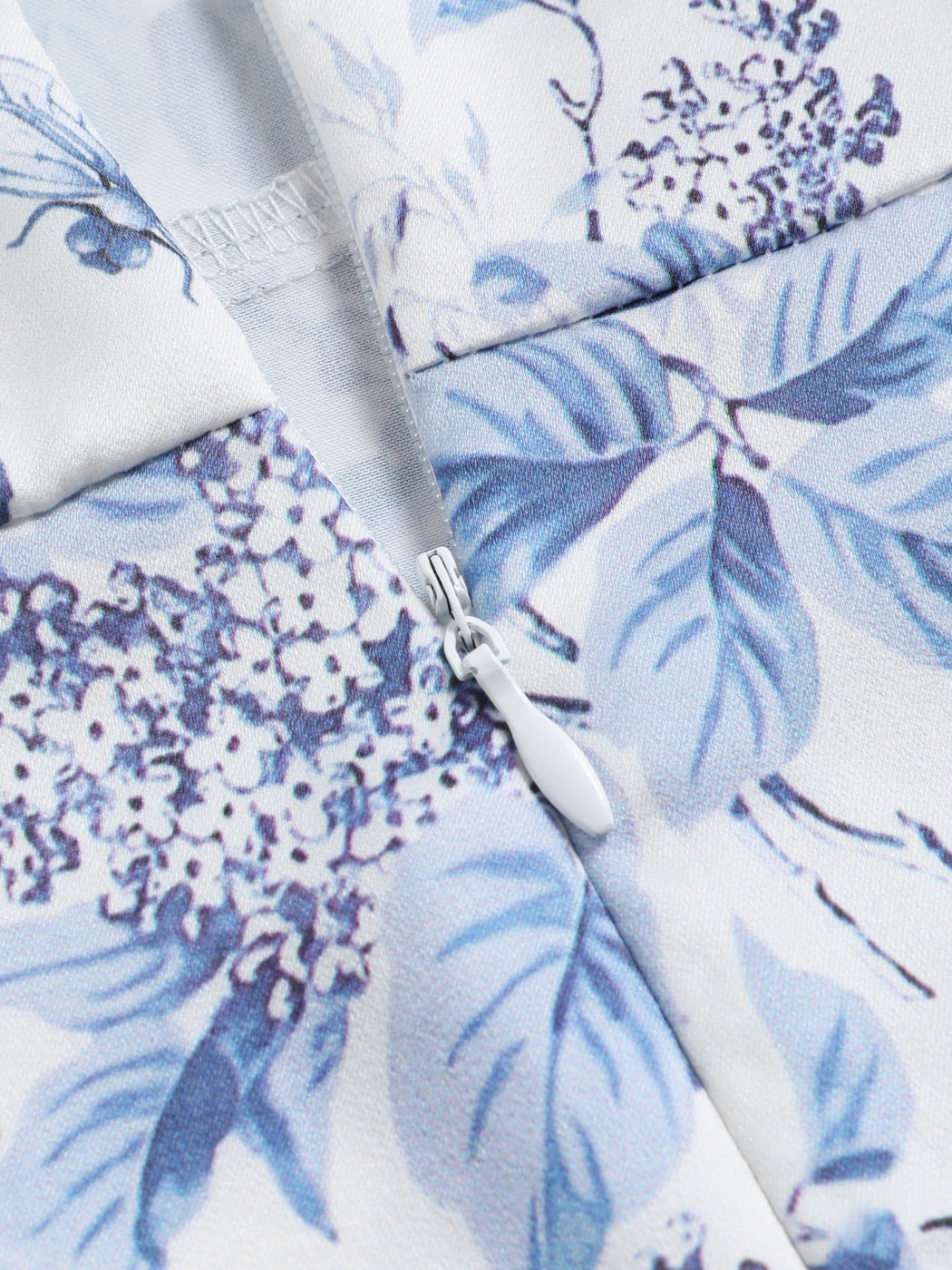 Toile de Jouy Ruffle Mini Dress