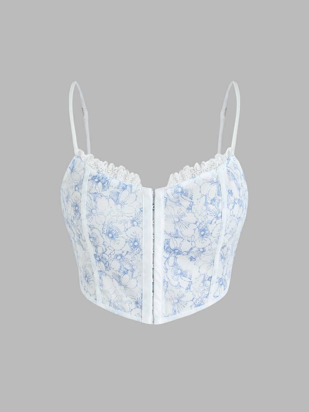 Floral Corset Top For Date Music Festival/Live House Vacation