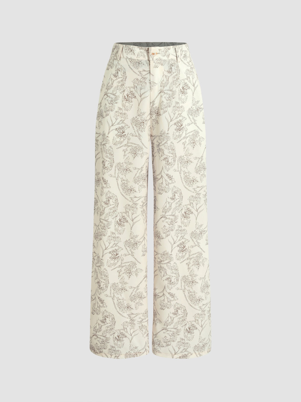 Florale Weite Hosen