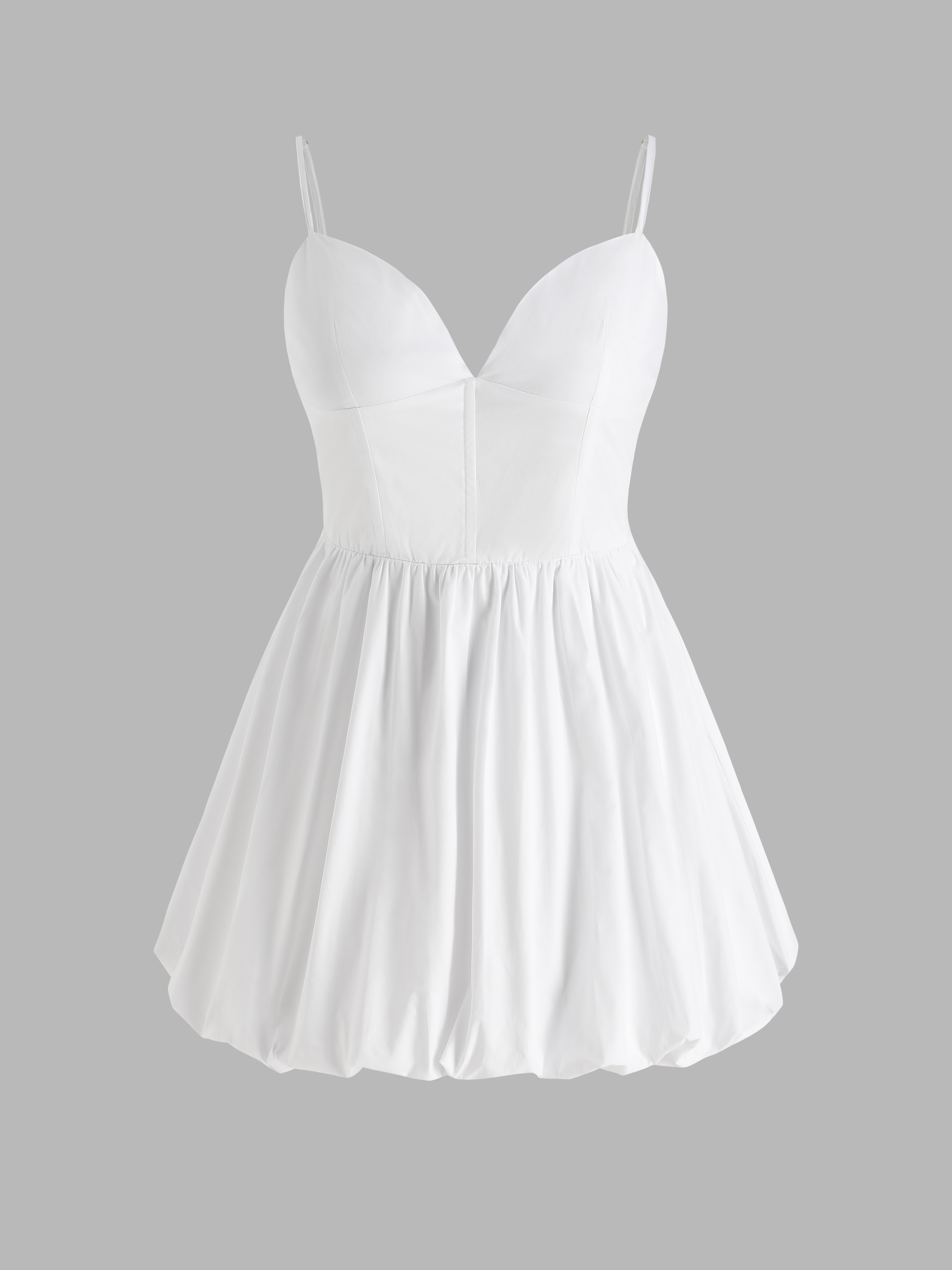 Angel Energy Simple White Mini Dress For Vacation