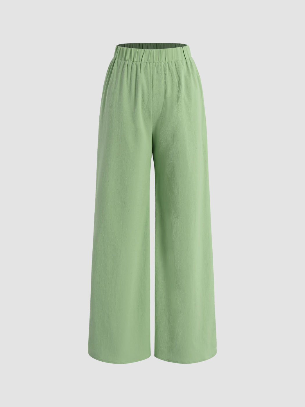 Solid Wide Leg Trousers