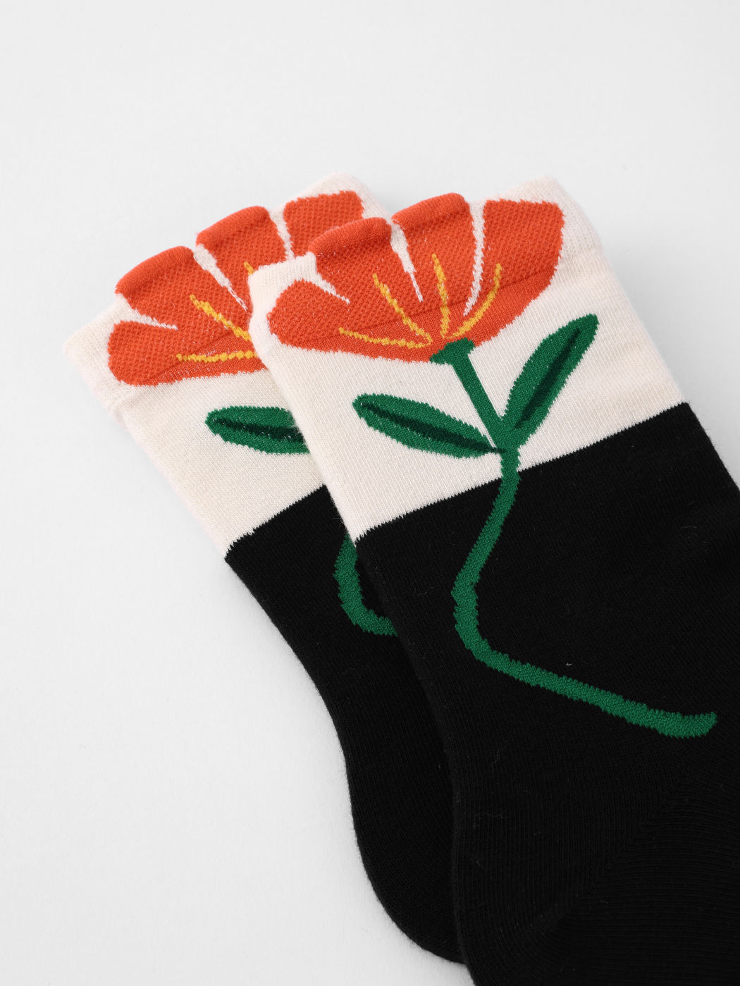 Flower Pattern Socks For Daily Casual Picnic