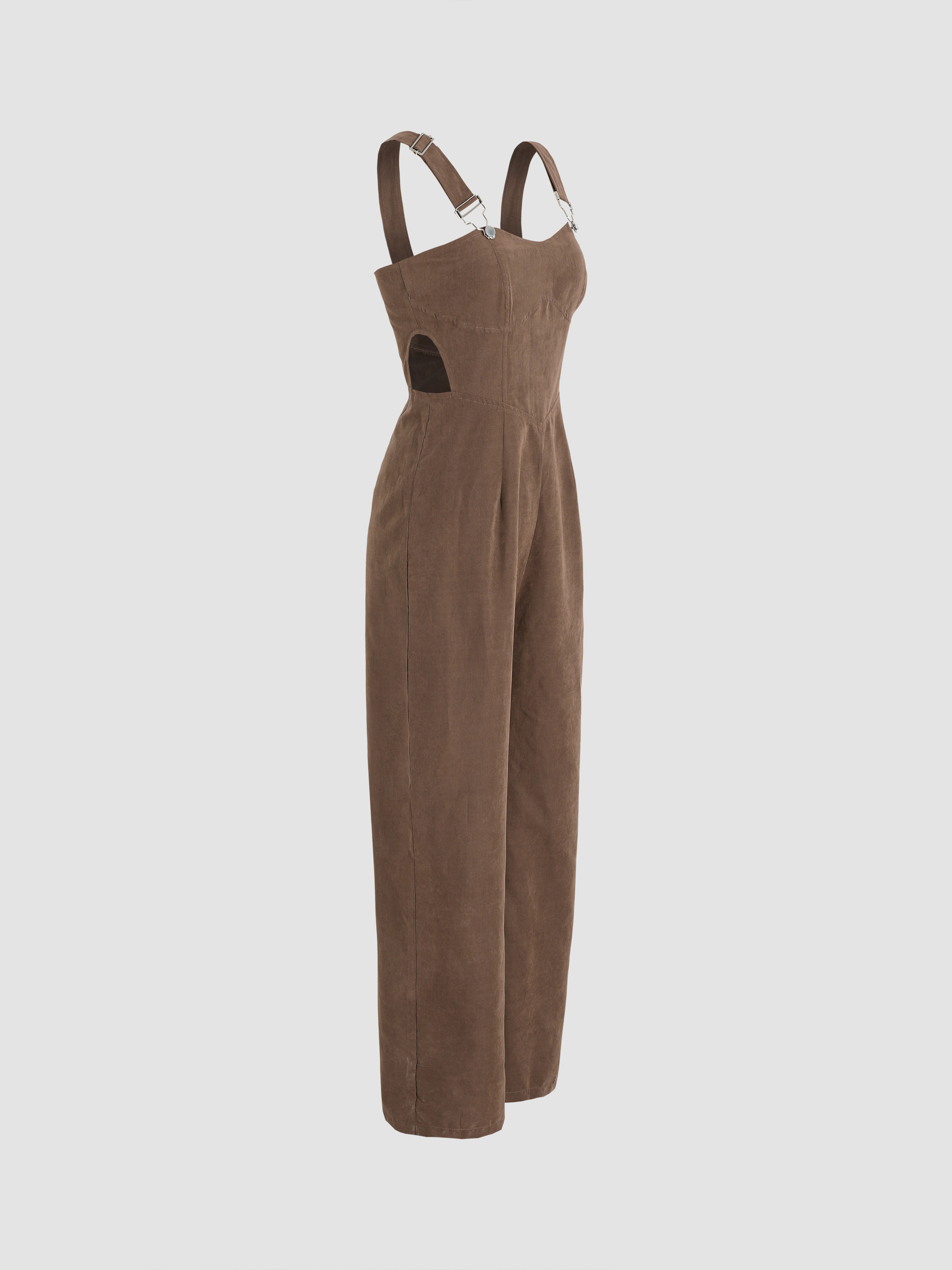 Waist Cut Out Jumpsuit Cider