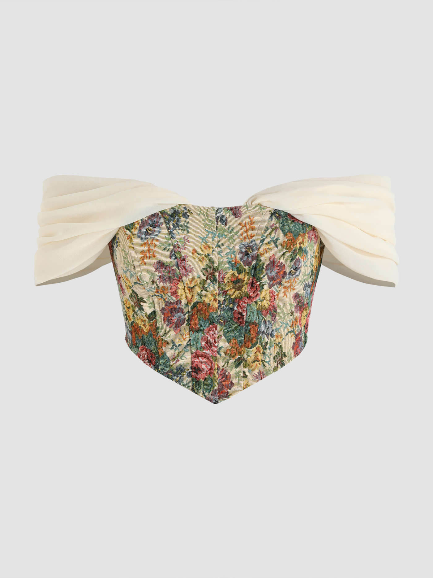 Floral Off Shoulder Corset Top