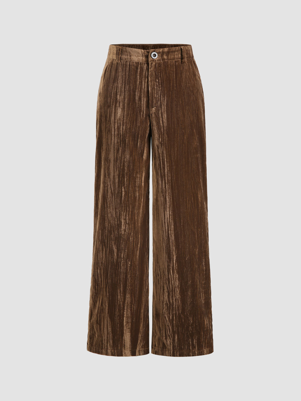 Hose mit weitem Bein aus Samt