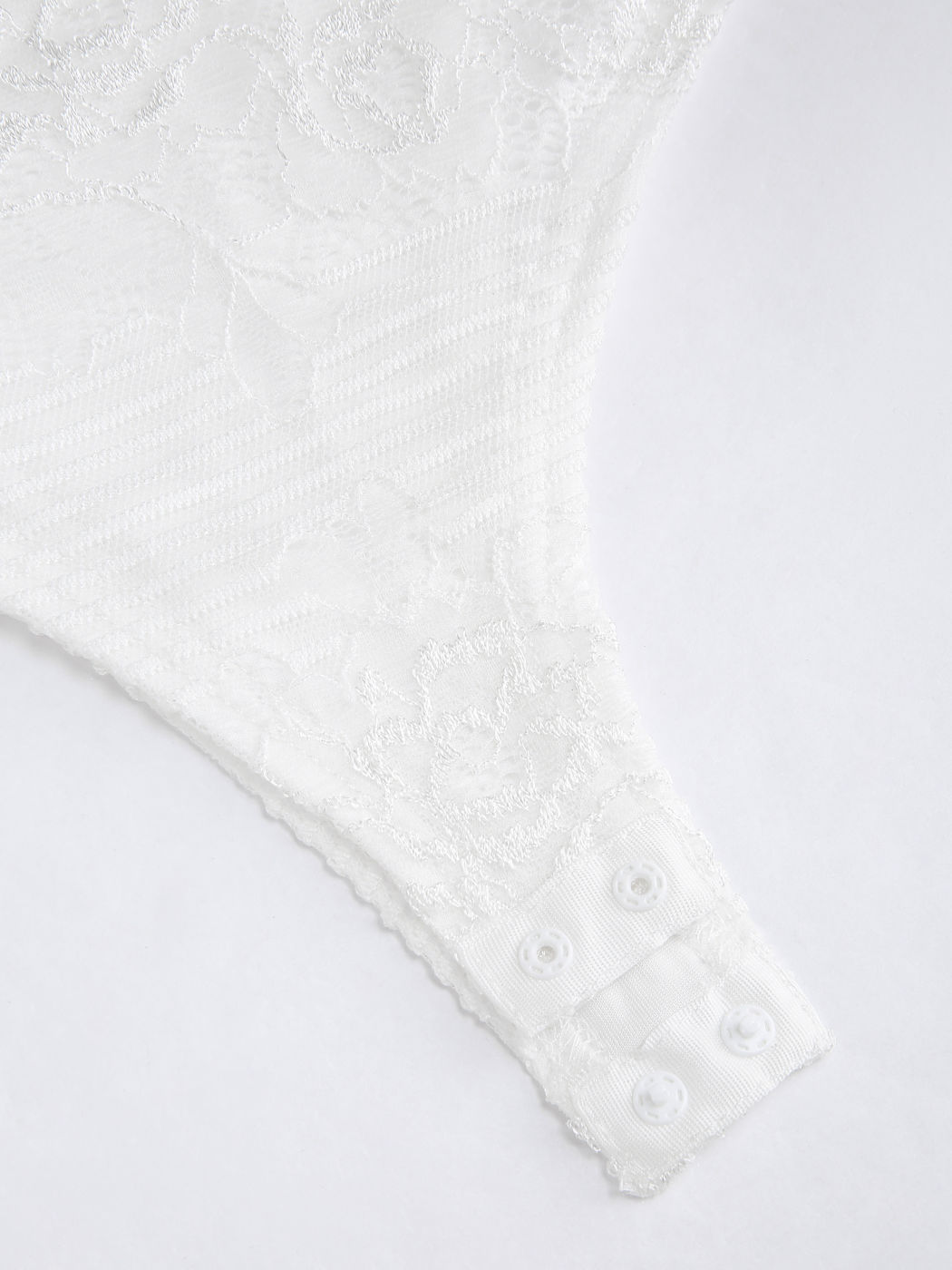 Solid Lace Bodysuit For Date