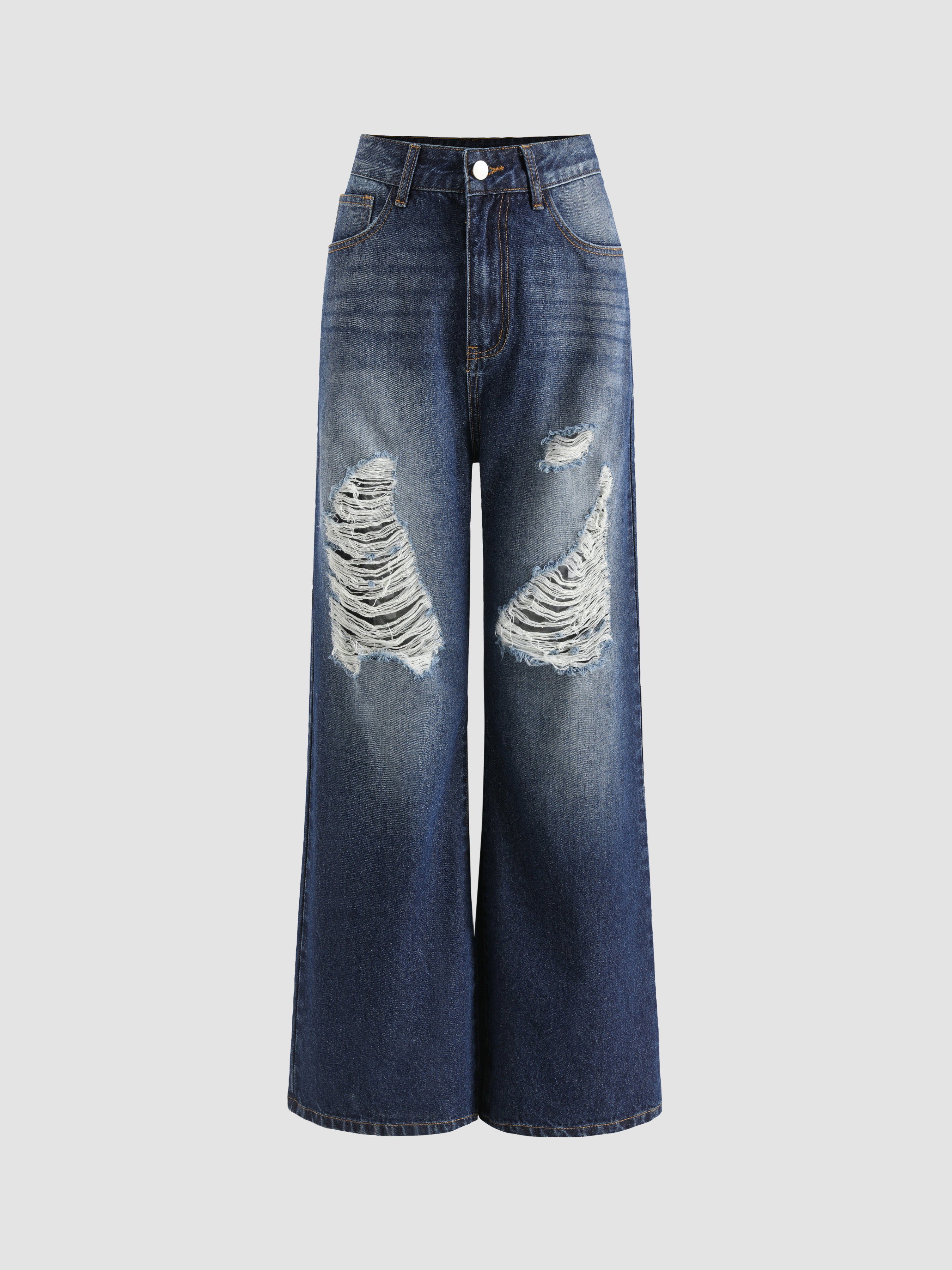 Denim Ripped Jeans Cider
