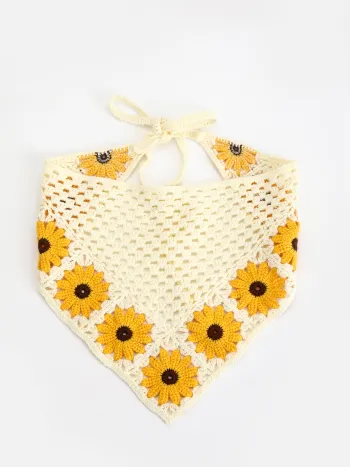 Floral Crochet Hair Band