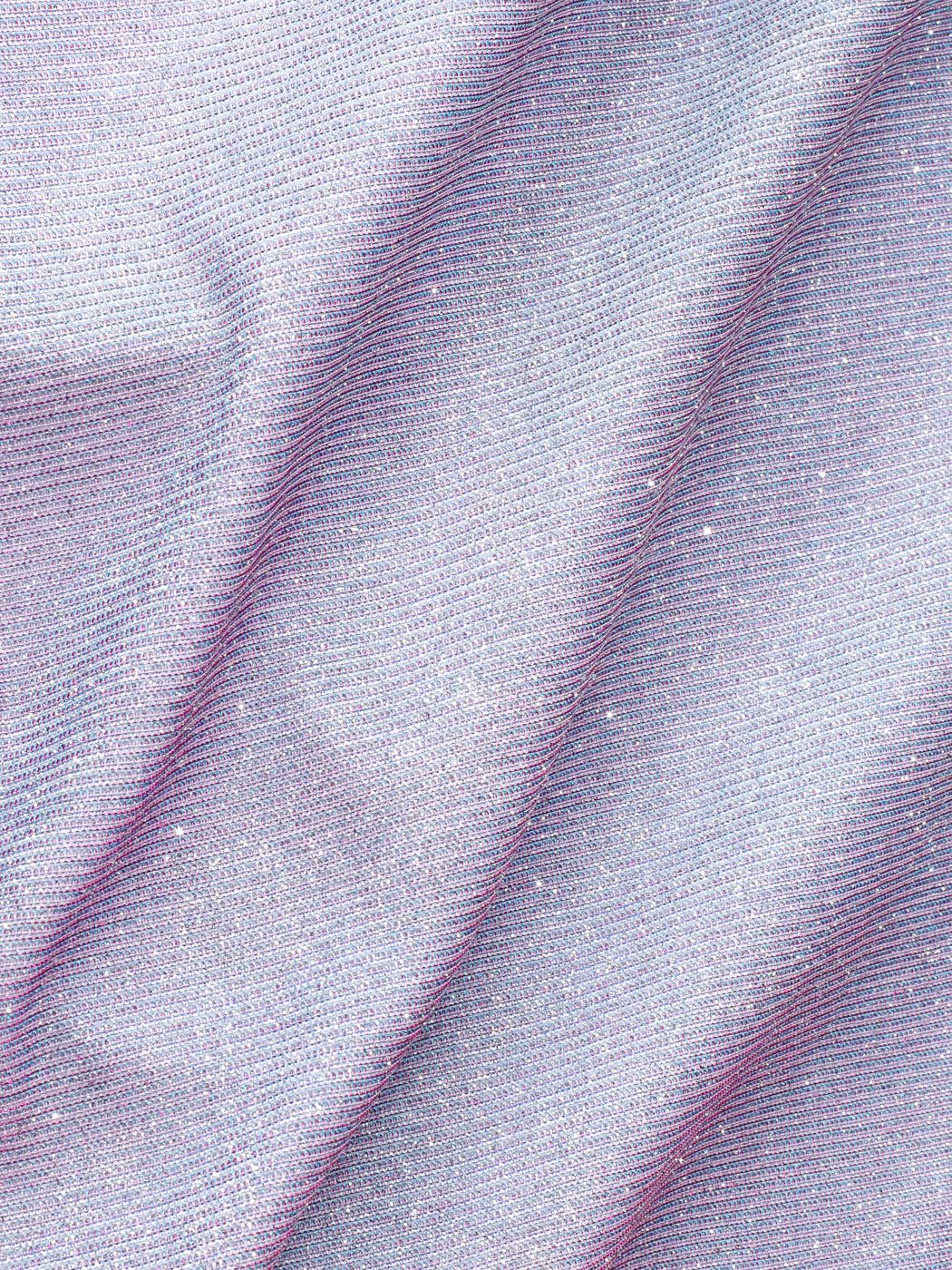 Glitzerndes geriffeltes Tank-Crop-Top mit Kragenhals