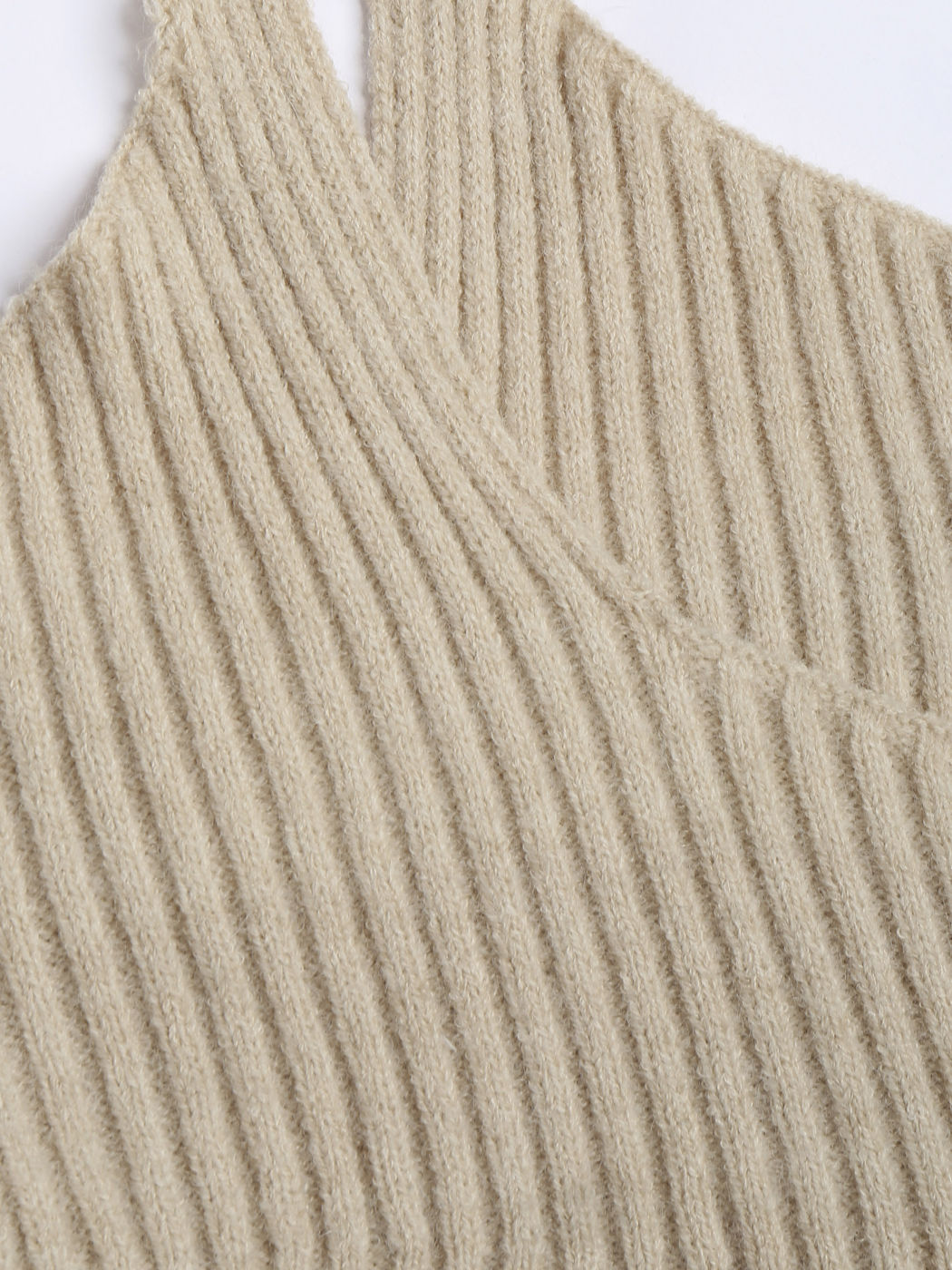 Halter Rib Knit Tank Top