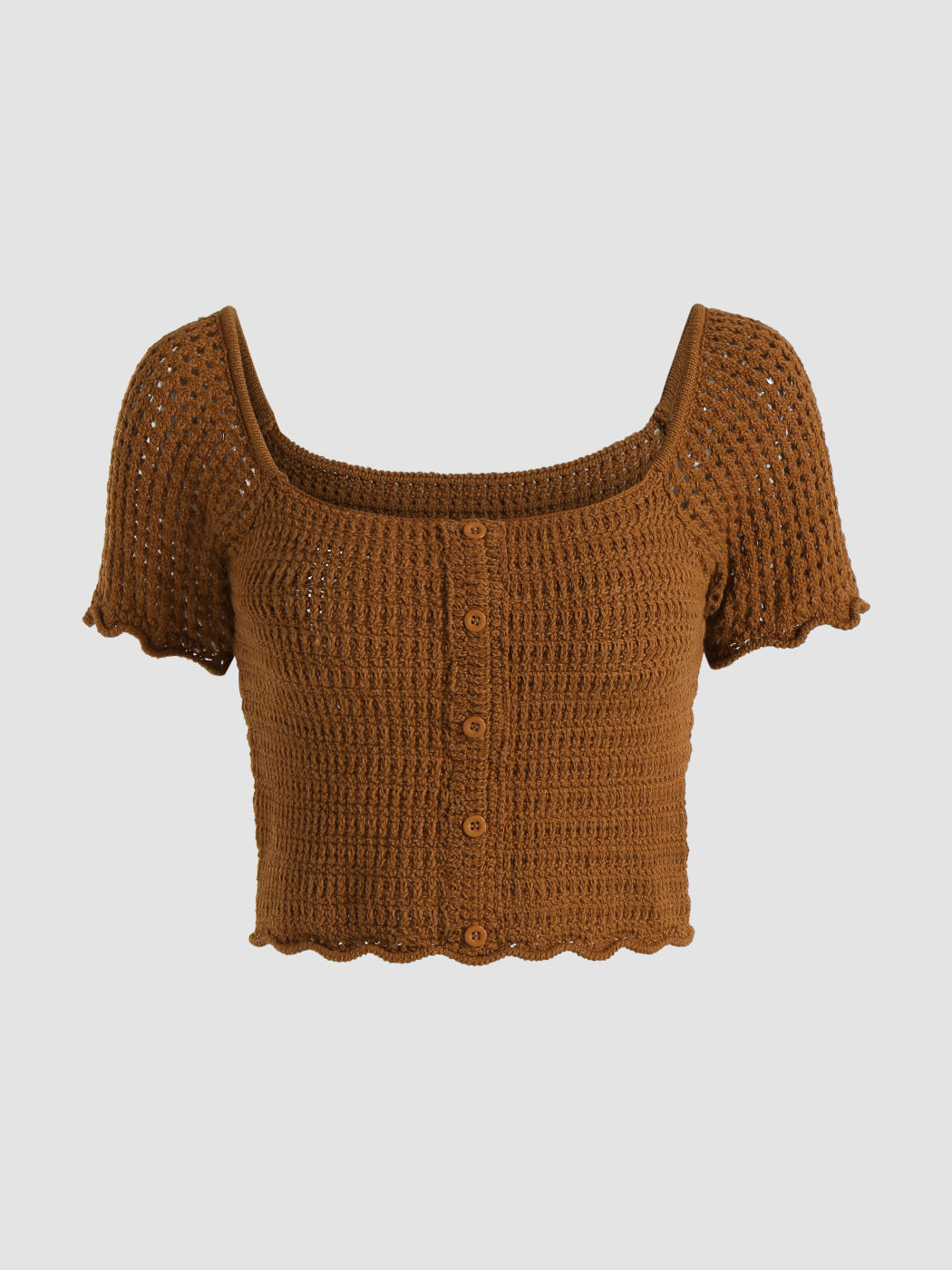 Stricktop mit Salatbesatz