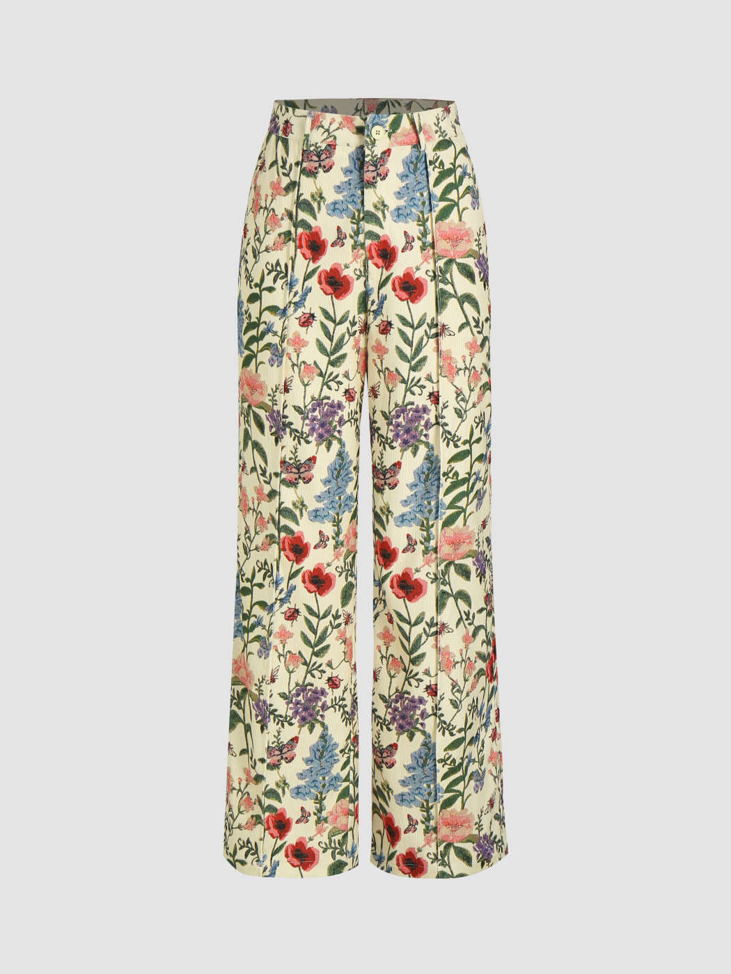 Floral Print Long Trousers