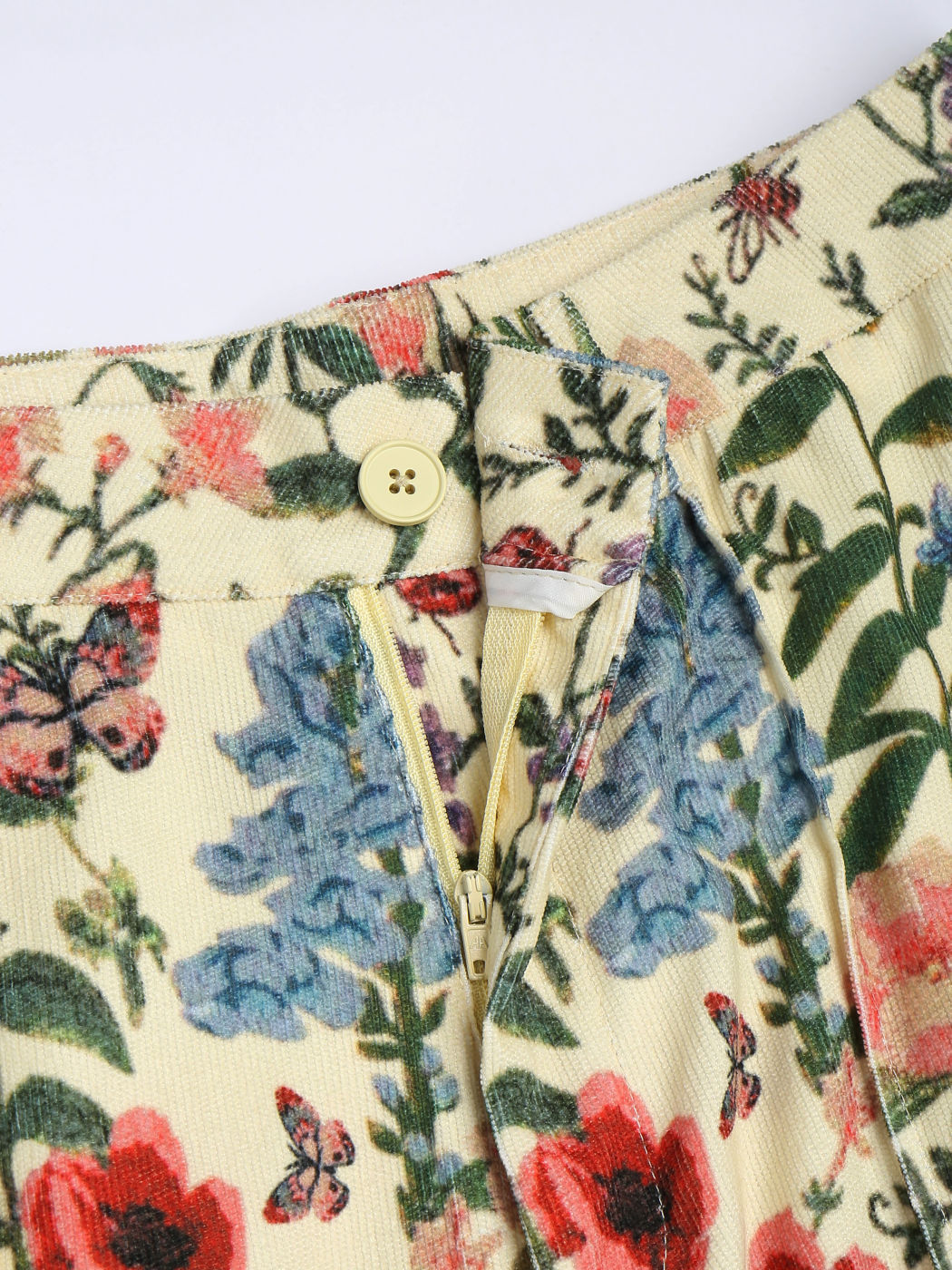 Floral Print Weite Hosen