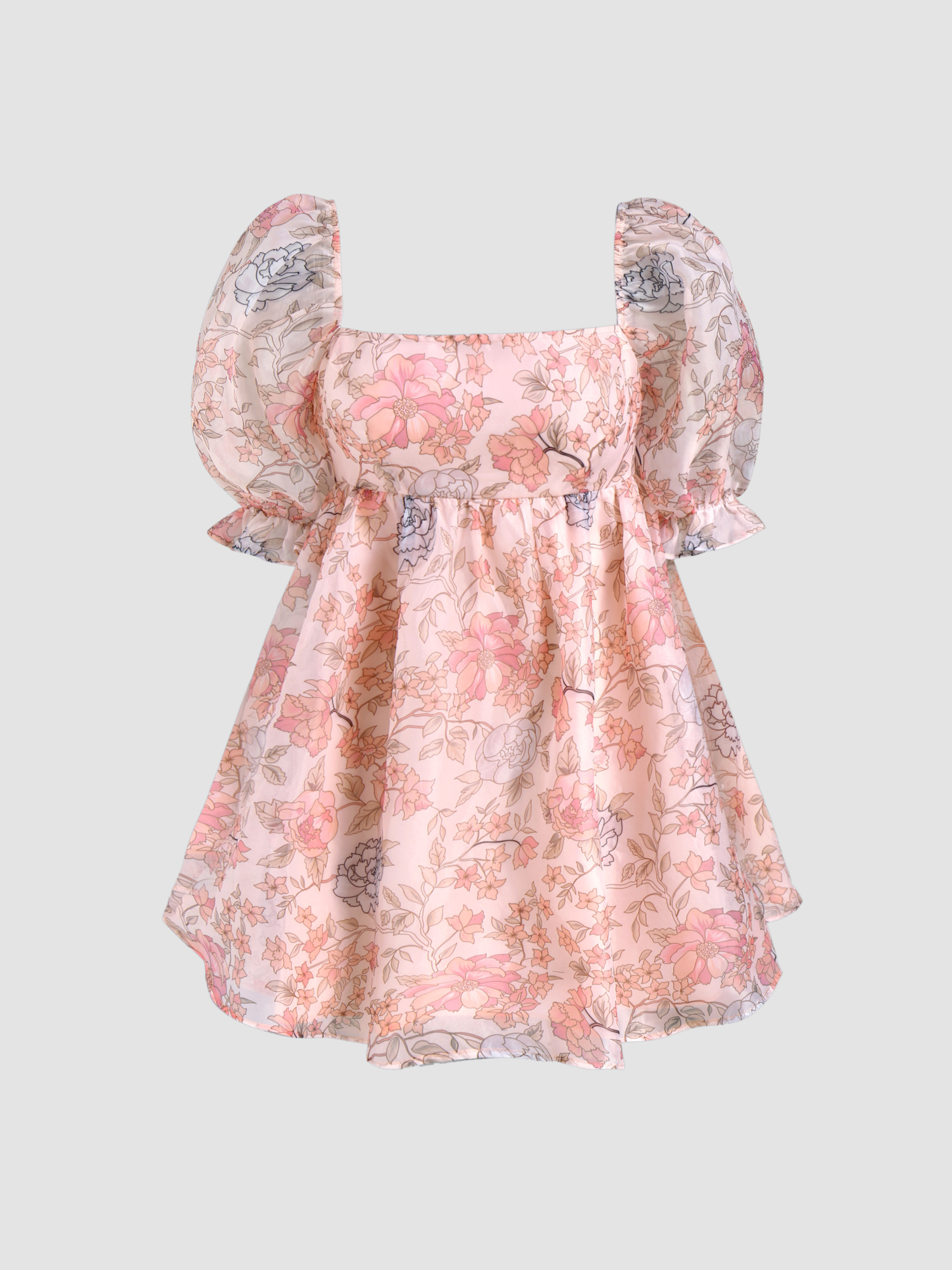 Juliette Floral Mini Dress For Vacation