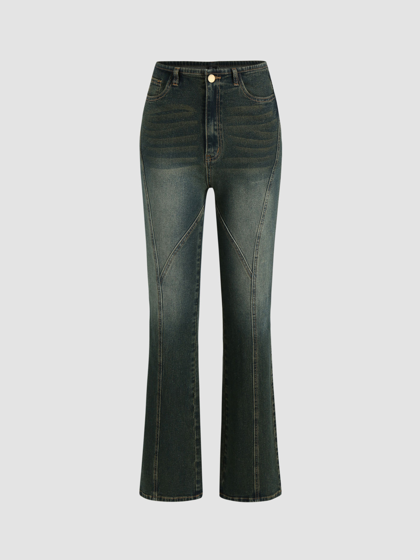 Jeans évasés taille haute