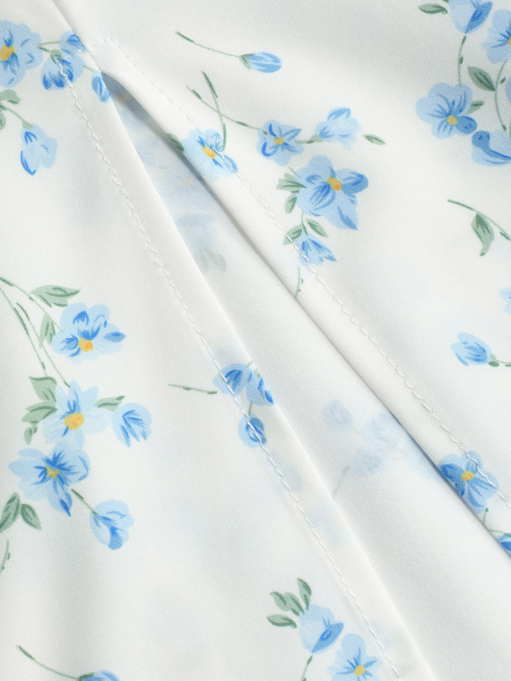 Ditsy Midikleid mit geknotetem Schlitz und Blumenmuster
