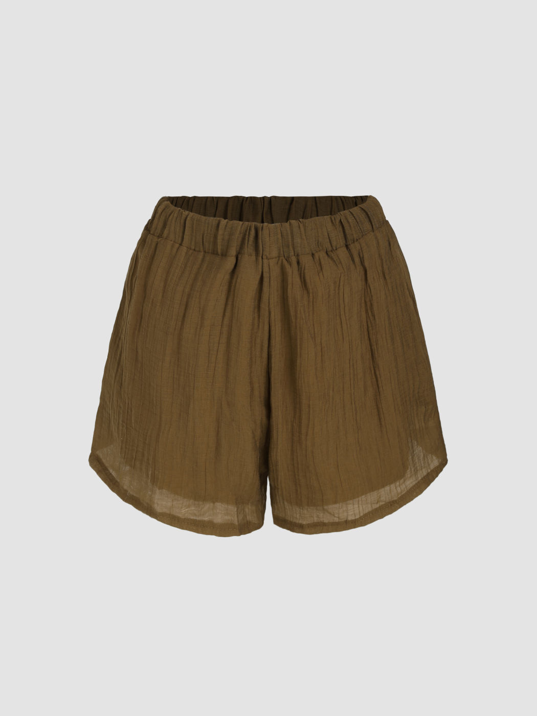 Solide elastische Mini-Shorts