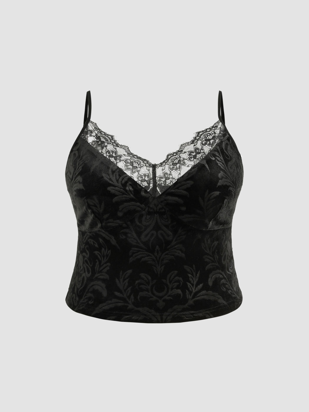 Floral Lace Tank Top Curve & Plus For Music Festival/Live House