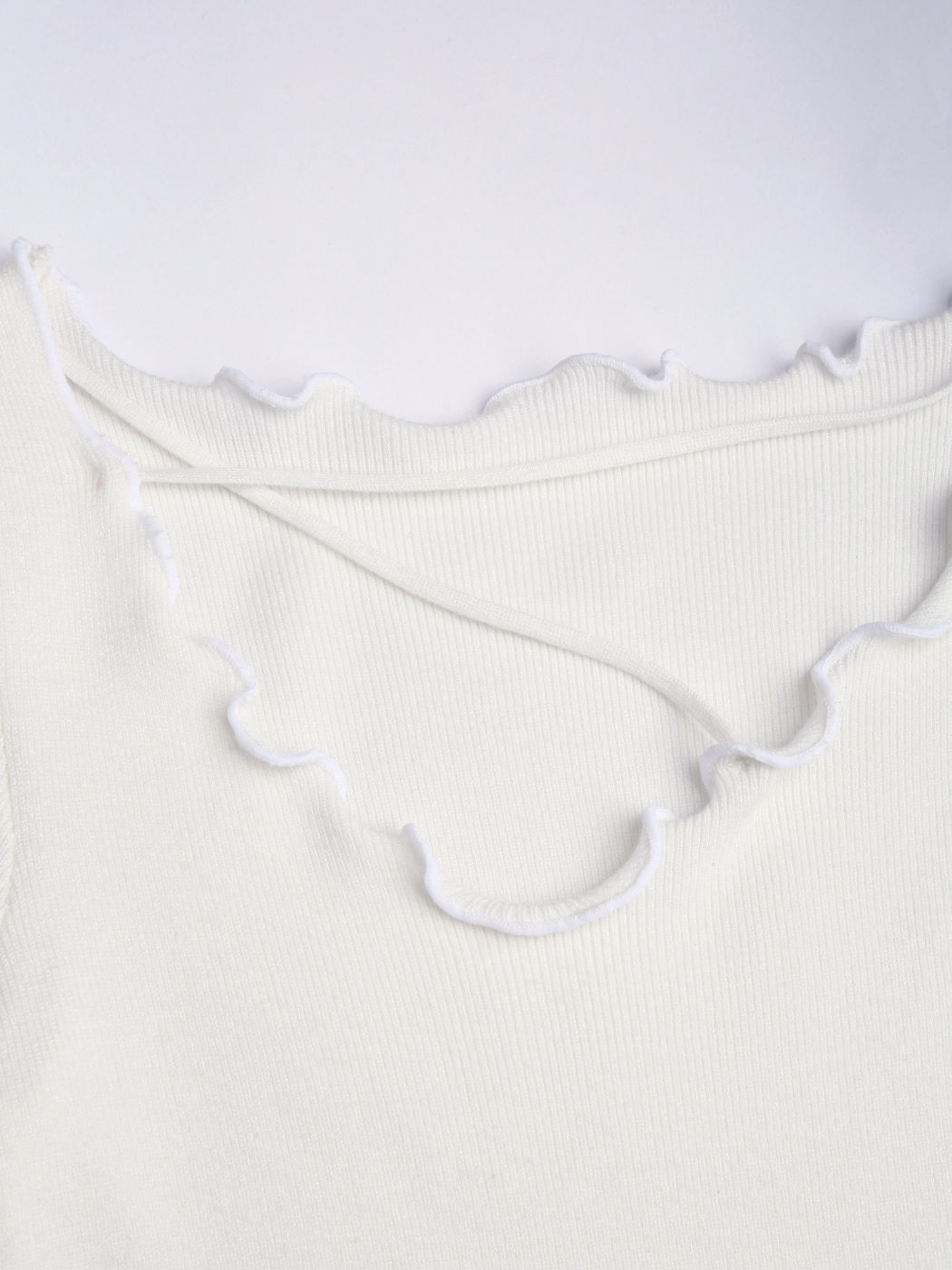 Lettuce Trim Knit Top