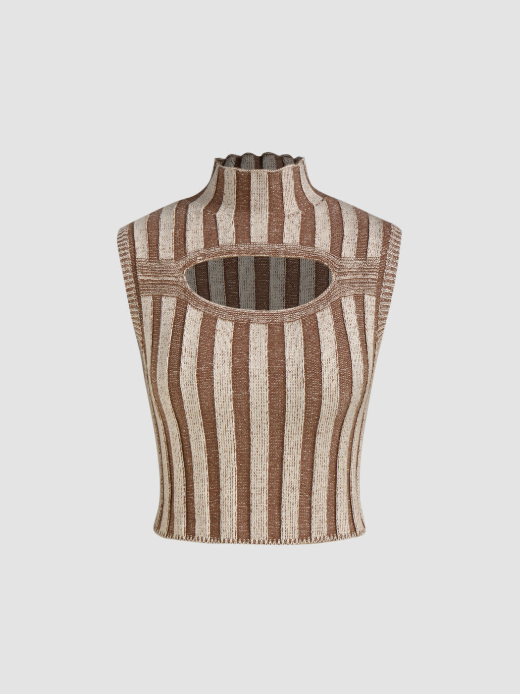 Ringmaster Cut Out Halter Tank Top
