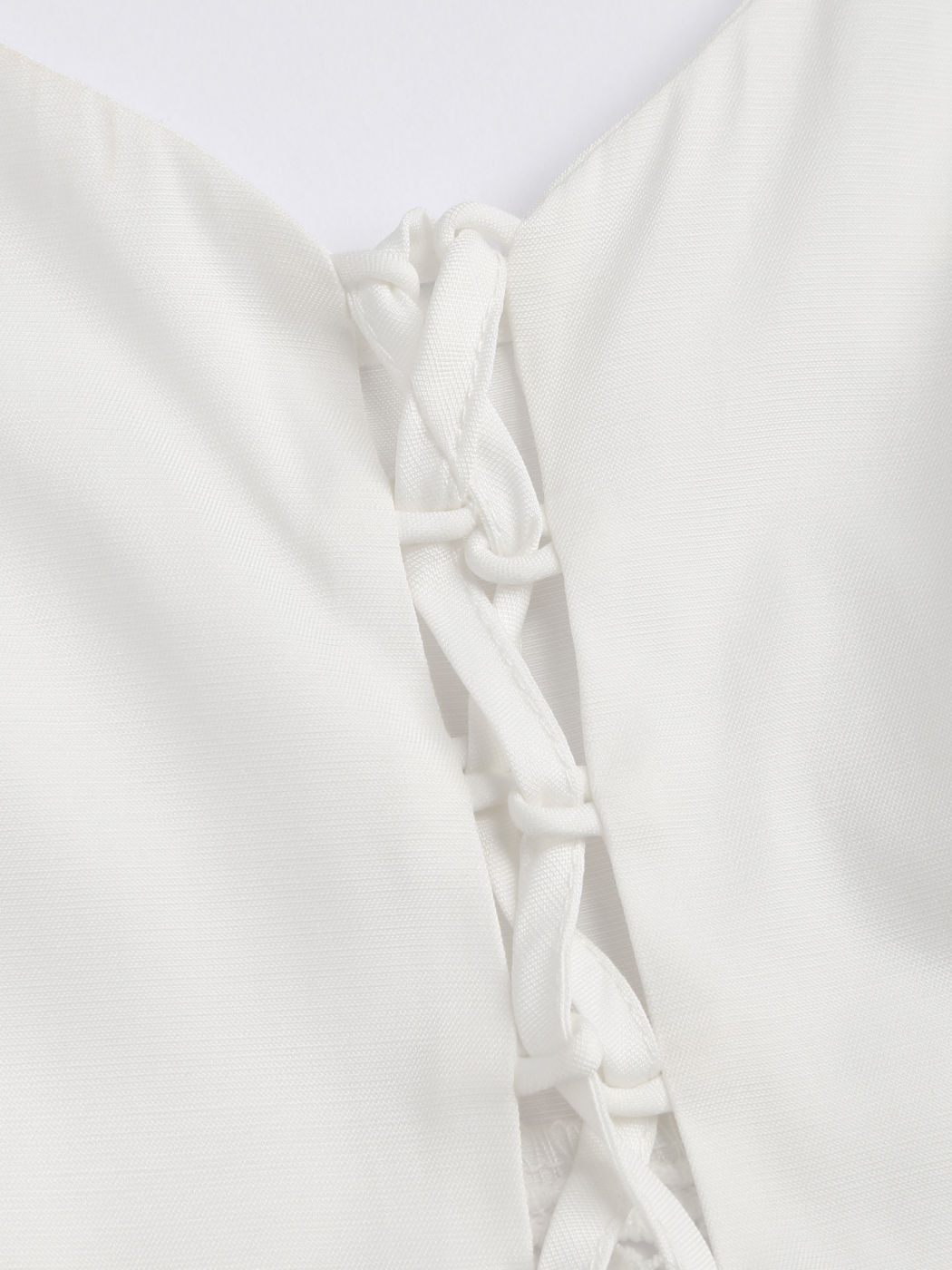 Solids Tanktop zum Schnüren