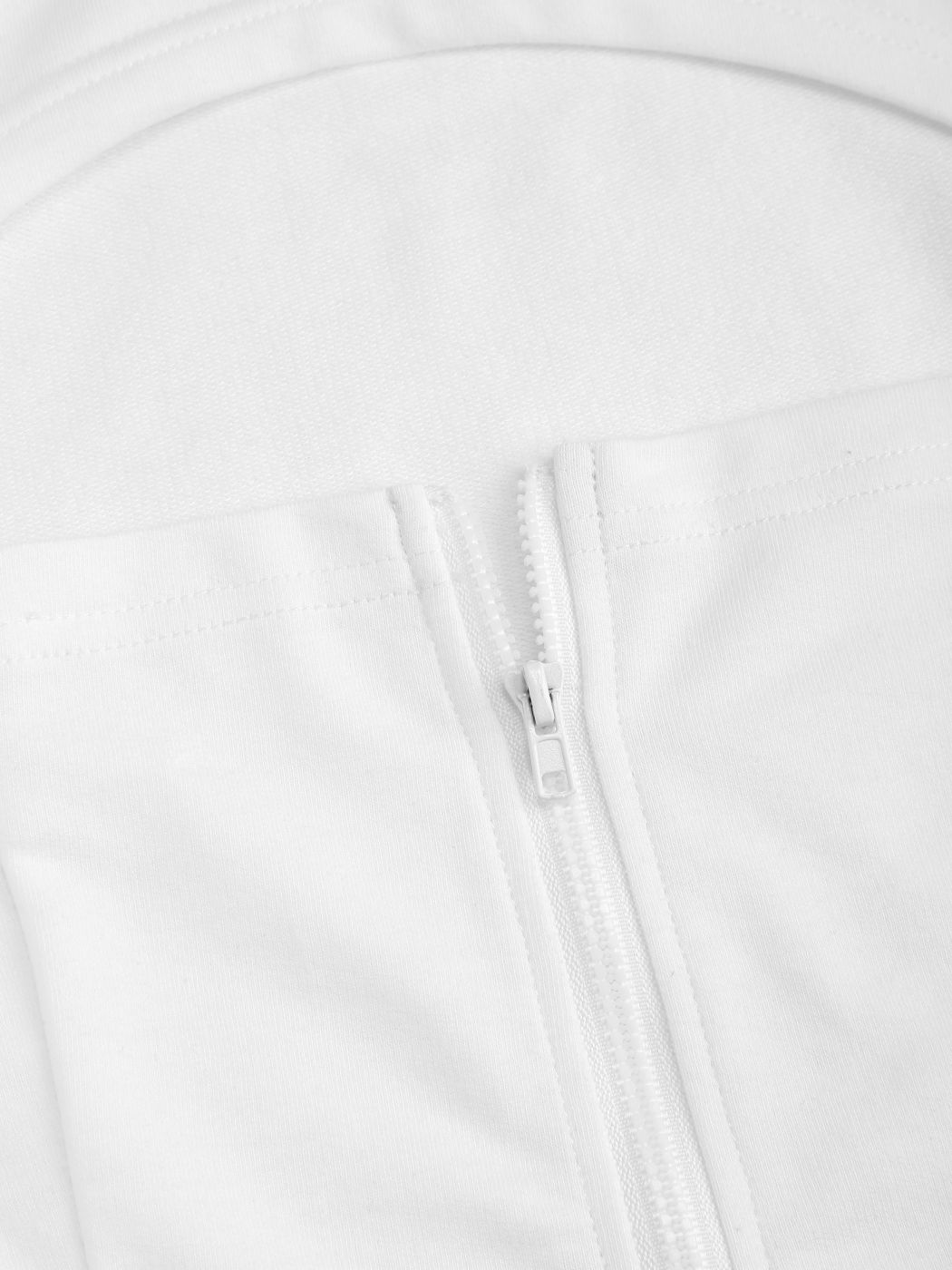 Cut Out Zipper Up Hoodie For Outdoor Daily Casual