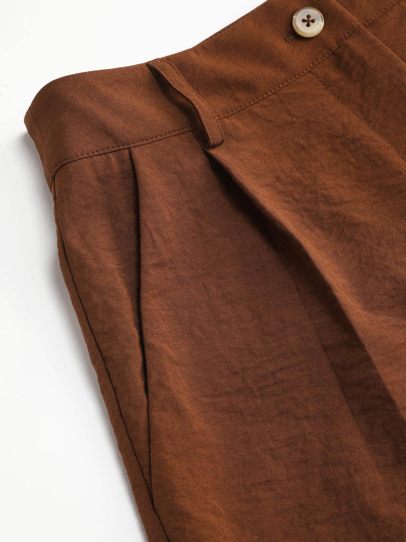 Mini pantaloncini pieghettati tascabili pieghettati