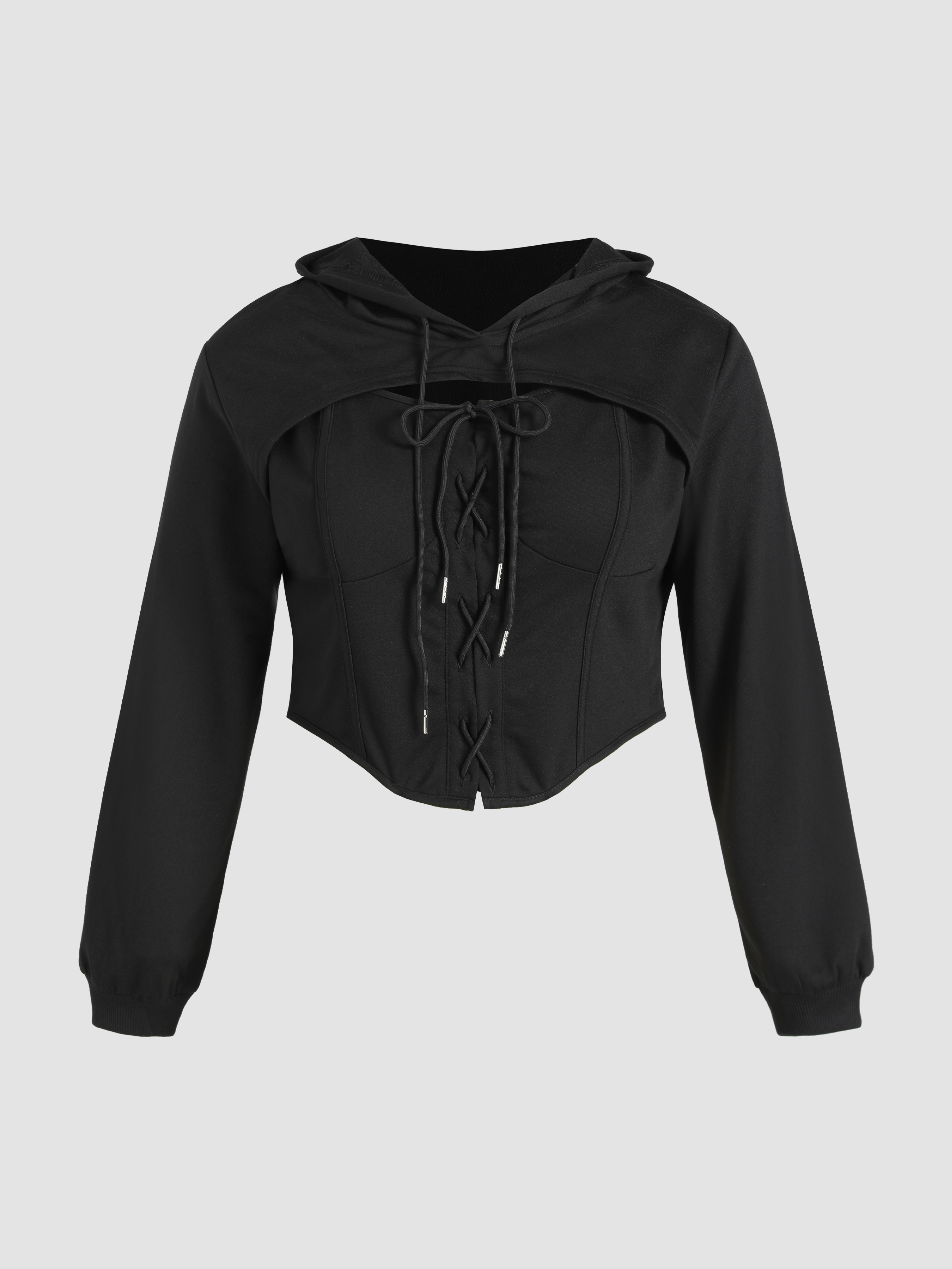 Black lace clearance hoodie