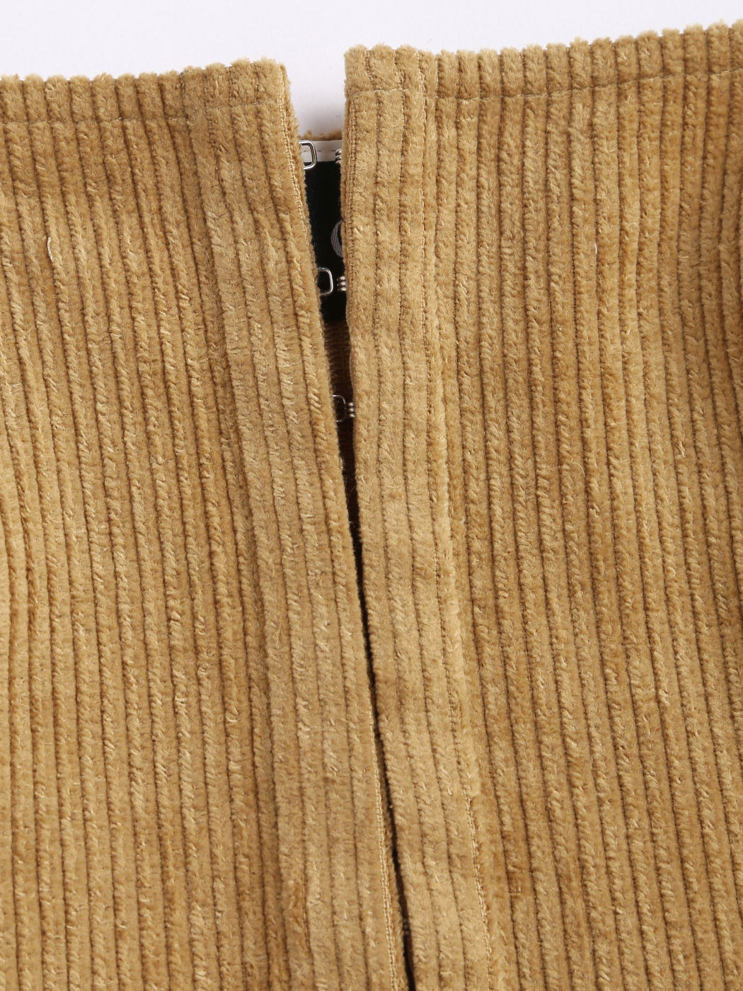  Solid Buckle Up Corduroy Tank Top