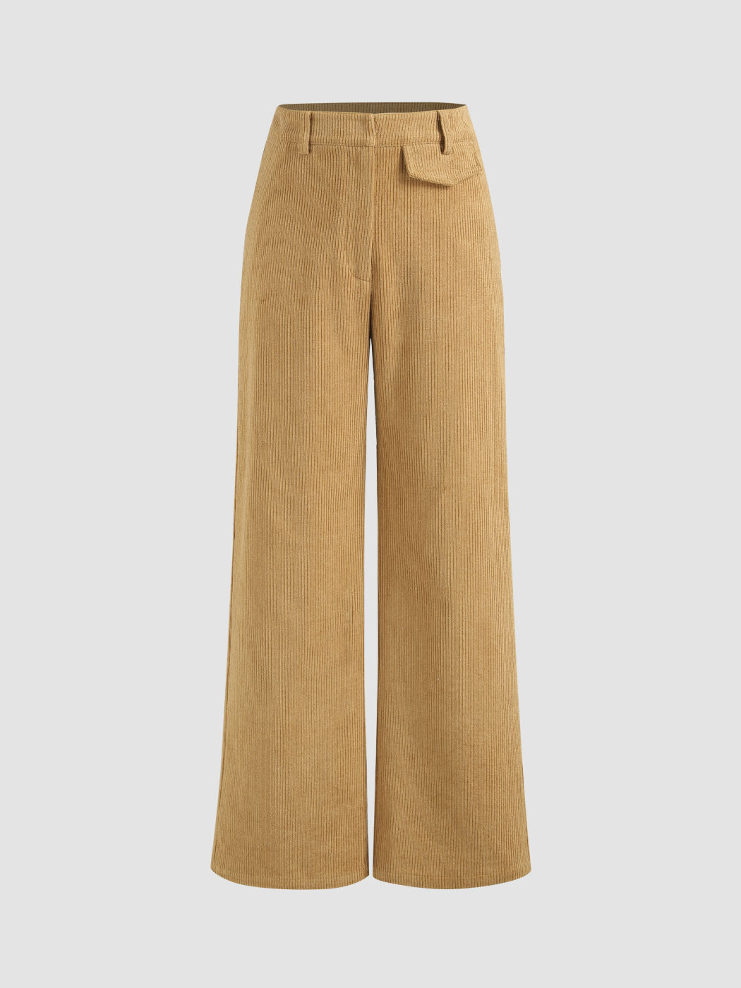  Pantalones de Pana Sólidos con Bolsillo