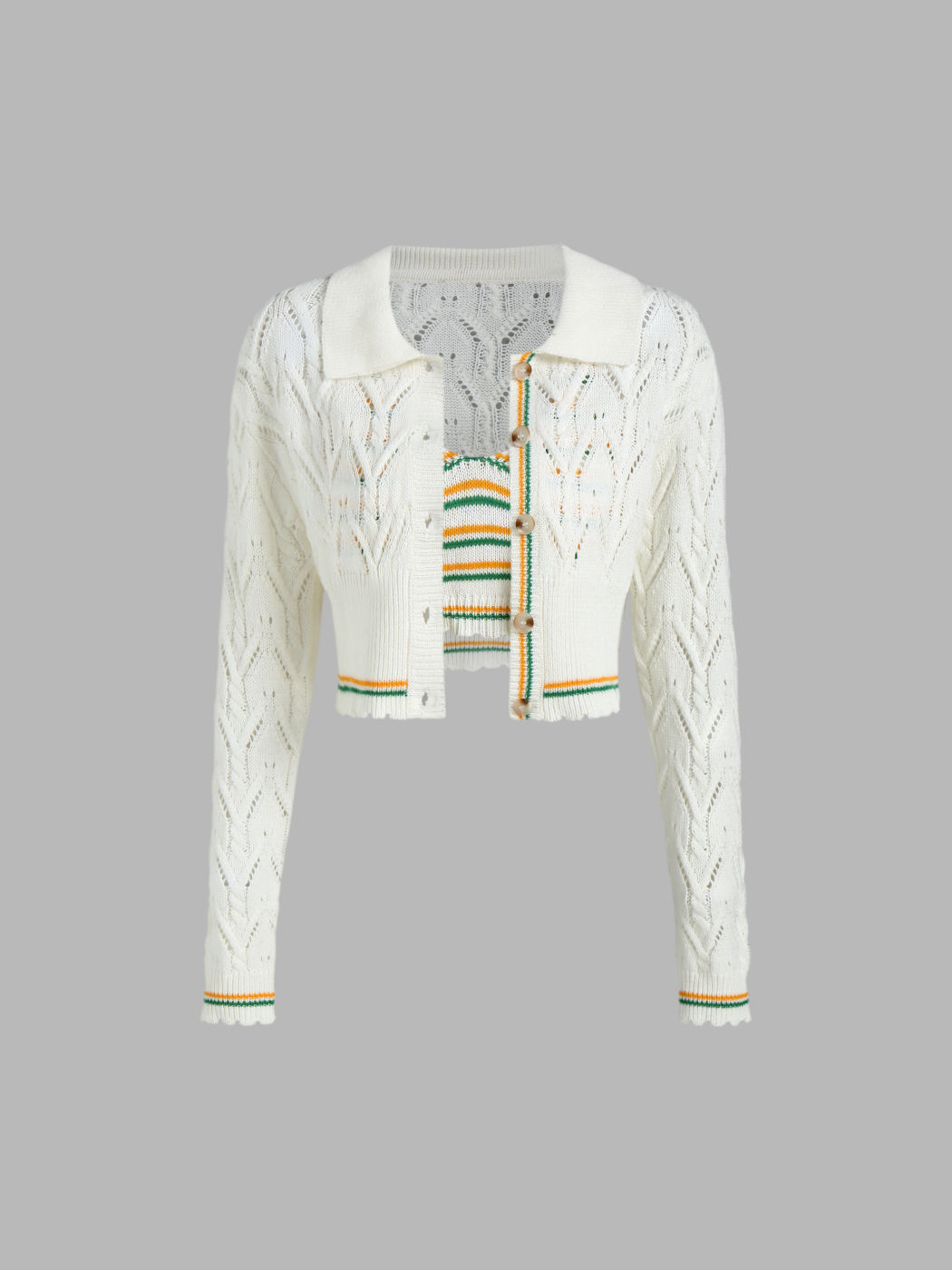 Knit Button Up Cardigan