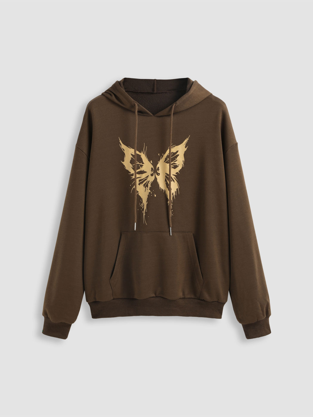 Hoodie mit Schmetterlingsdruck