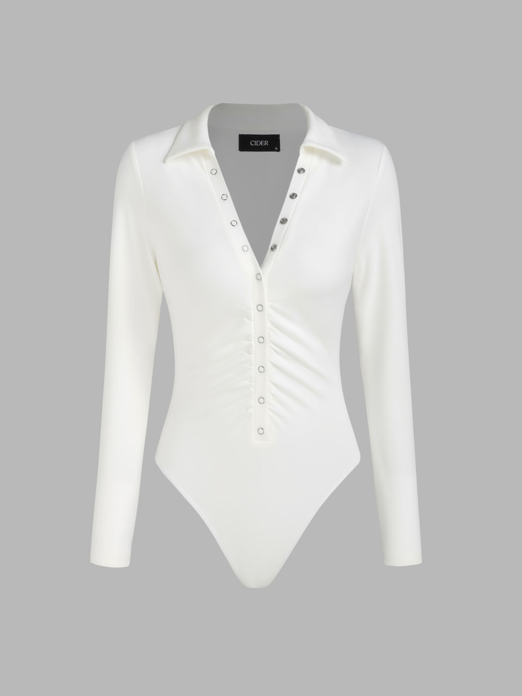 Button Detail Collar Bodysuit